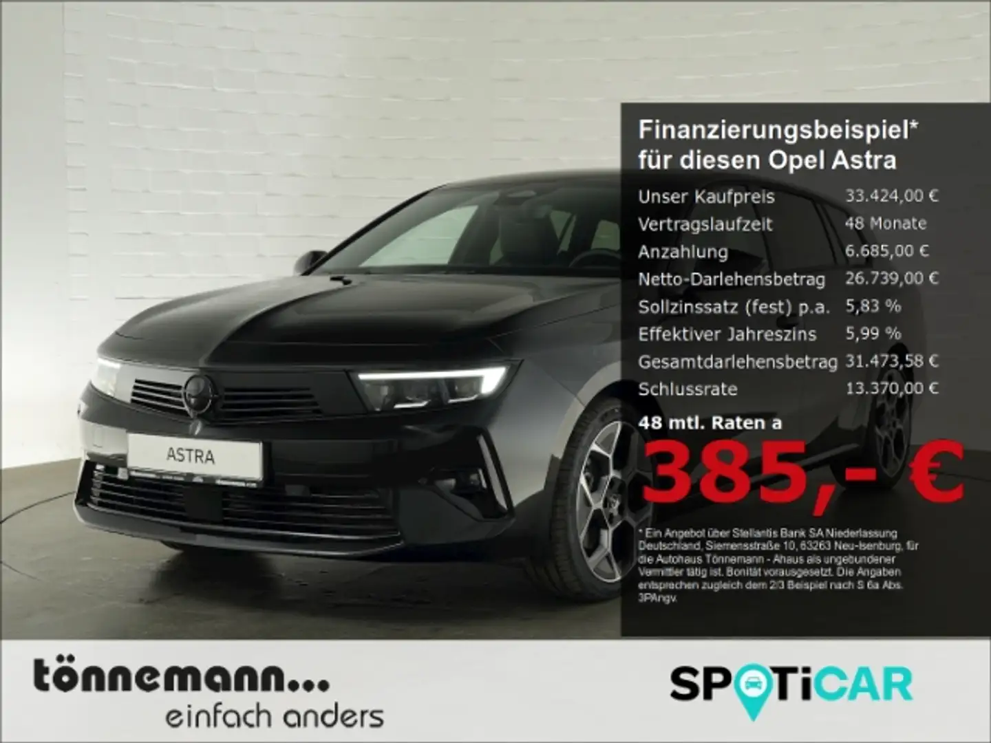 Opel Astra L ST GS MHEV *SOFORT VERFÜGBAR* NAVI+AHK+AGR+MATRI Schwarz - 2