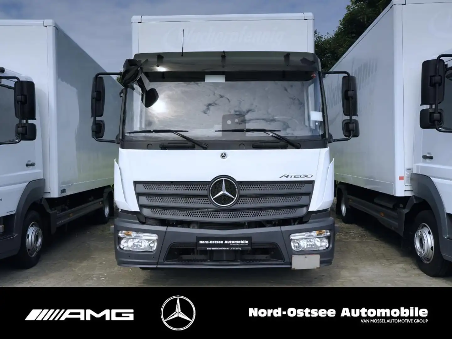 Mercedes-Benz ATEGO 818/821 L KOFFER LBW 2x AHK TEMPOMAT AUTOM Blanc - 2