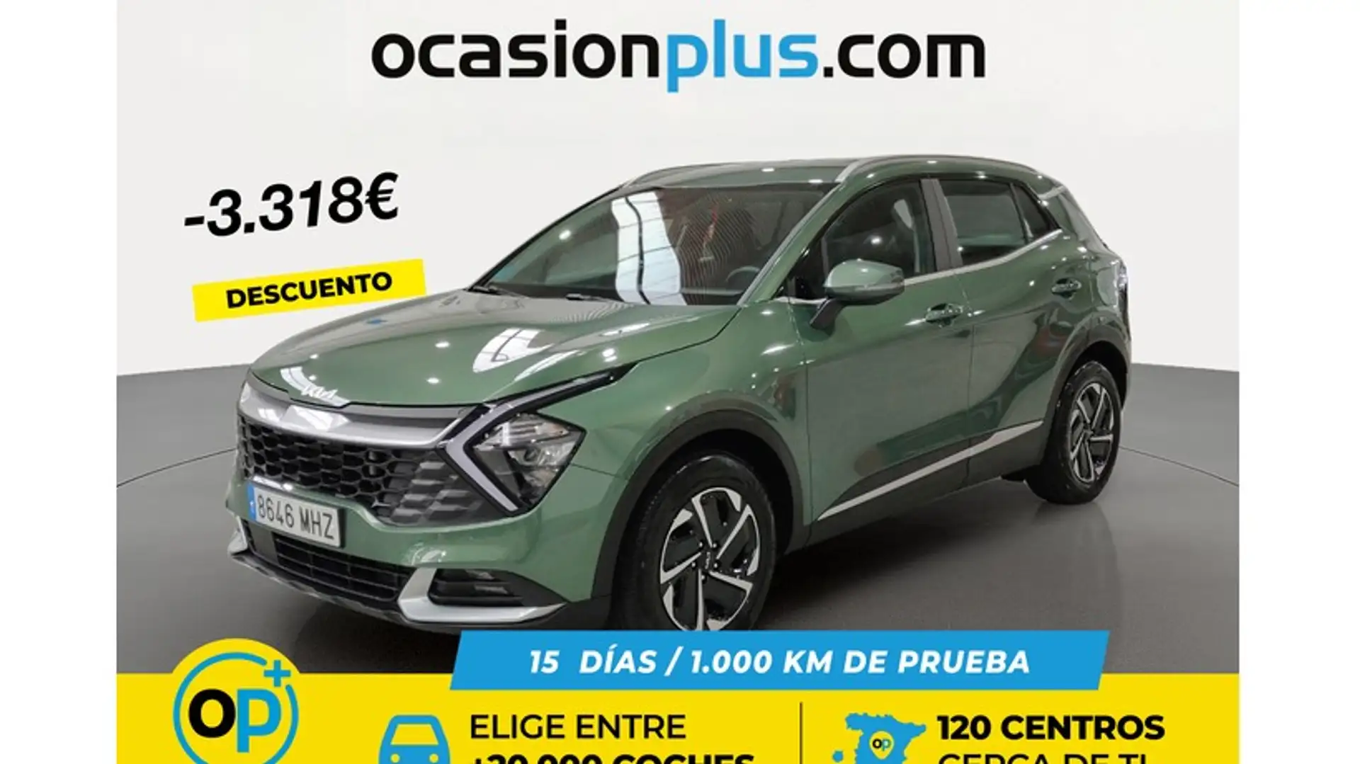 Kia Sportage 1.6 T-GDi HEV Drive Grün - 1