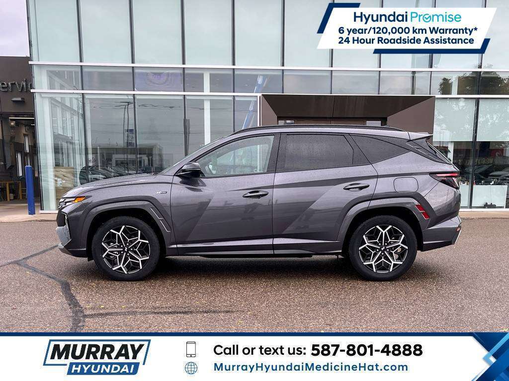 Gray (Titan Grey) 2024 Hyundai Tucson Hybrid SUV / Crossover All-Wheel Drive Automatic