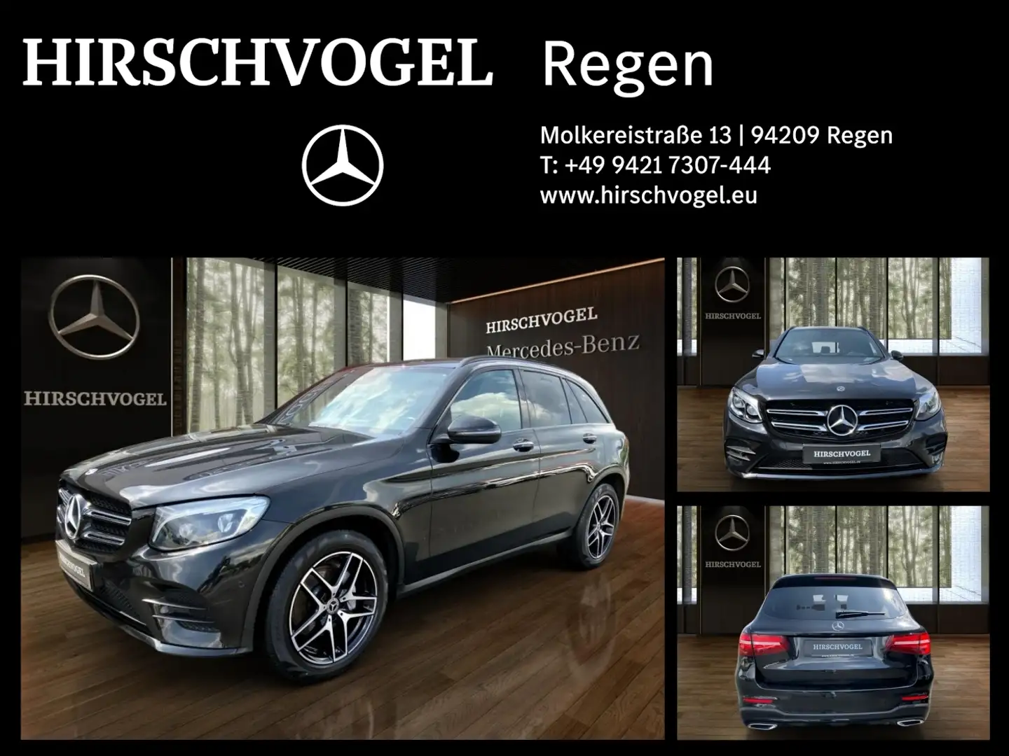 Mercedes-Benz GLC 220 d 4M AMG-Line+Night+AHK+KEYLESS+Navi+ILS Schwarz - 1