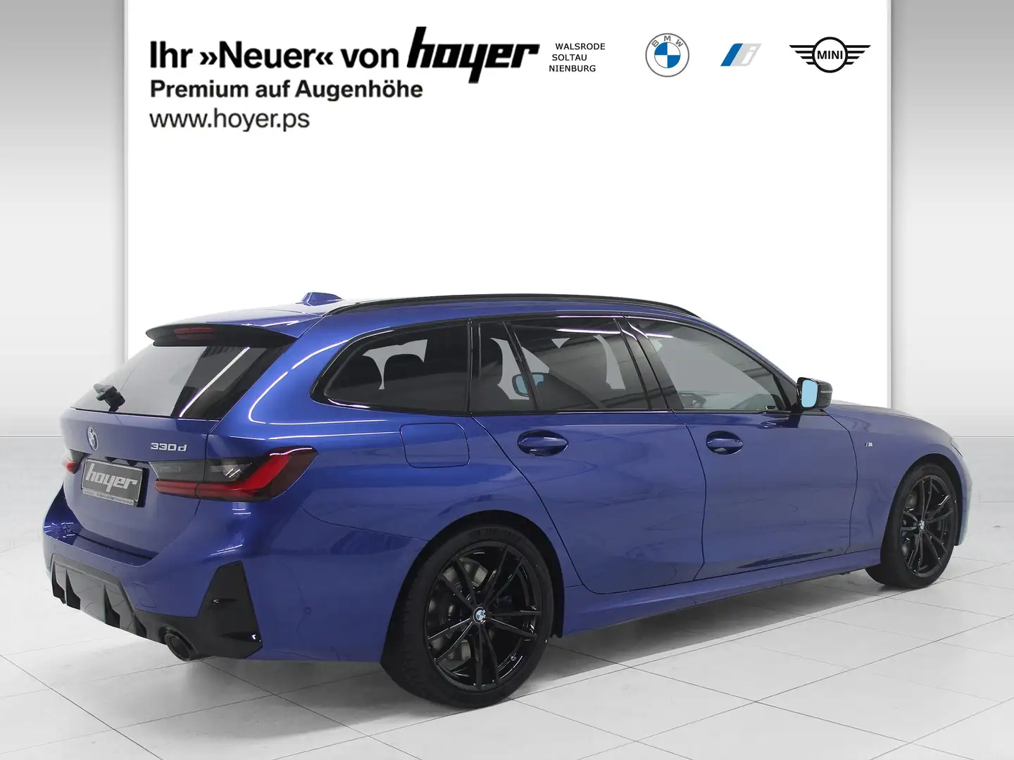 BMW 330 d Touring M Sport AHK Pano LED SHZ Blau - 2