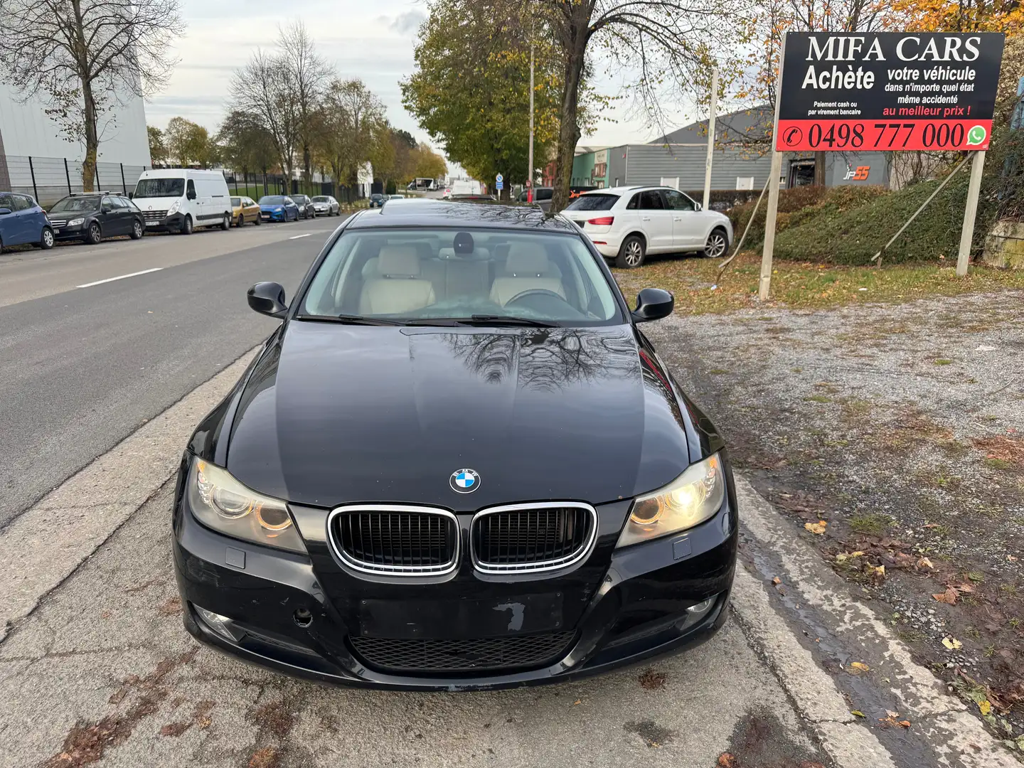 BMW 318 318 dA Noir - 1