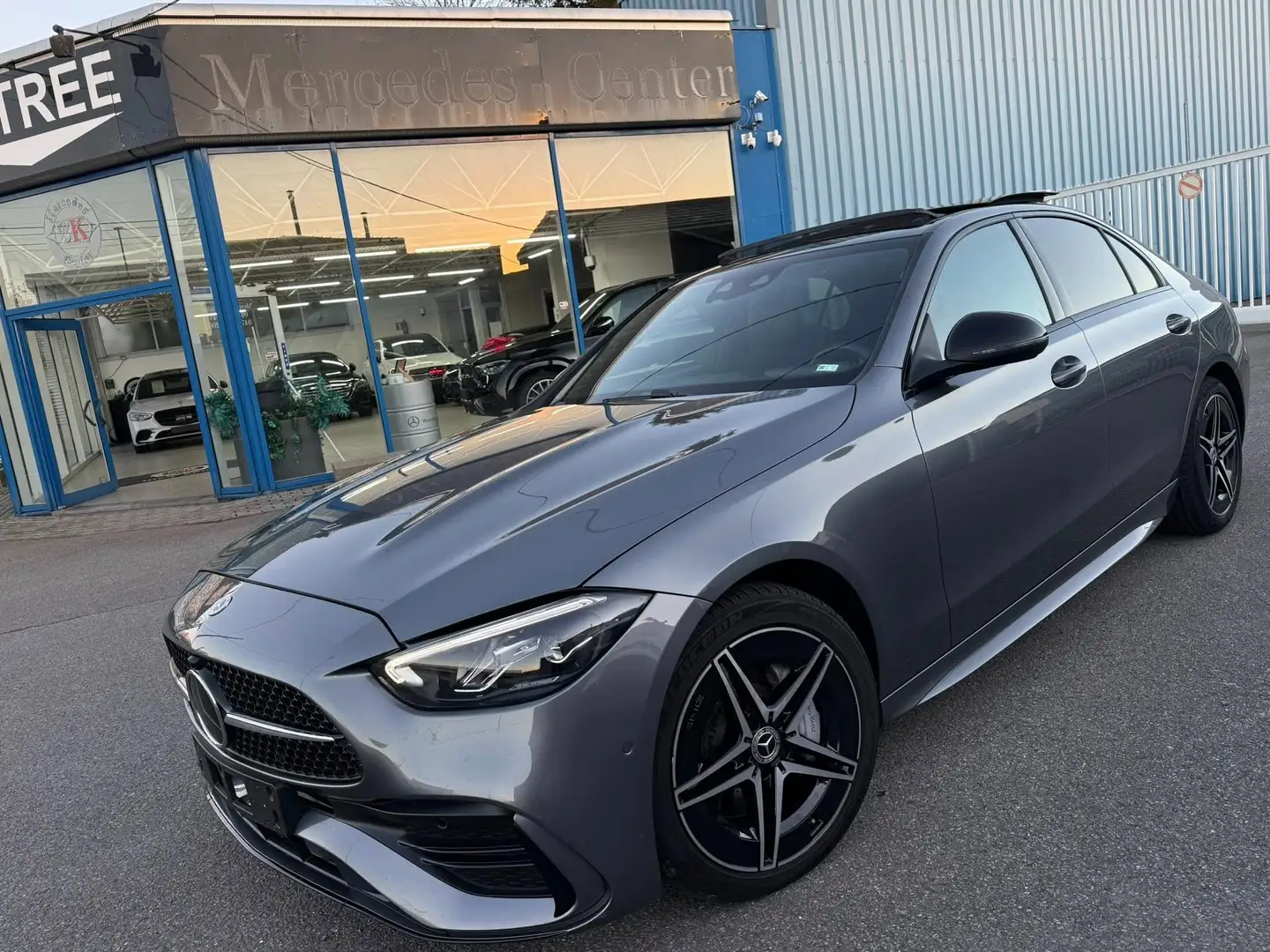 Mercedes-Benz C 220 D 9G-TRONIC * PACK AMG + NIGHT * PANORAMIQUE * MEM Gris - 2