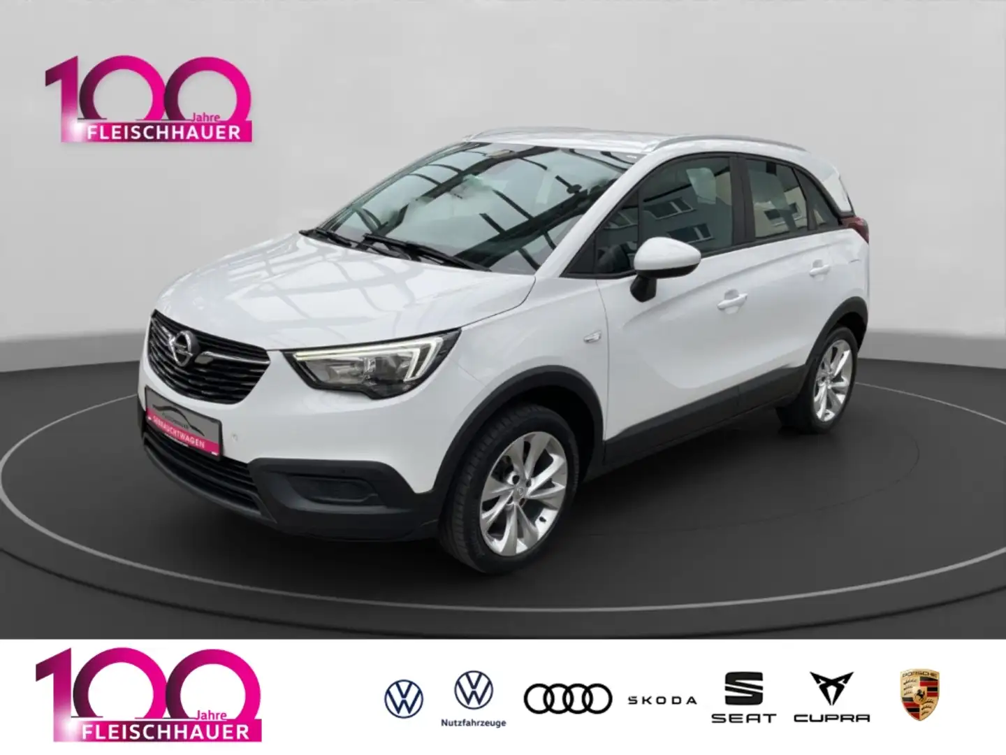 Opel Crossland 1.2 Automatik Navi Apple CarPlay Klima Garantie Wit - 1