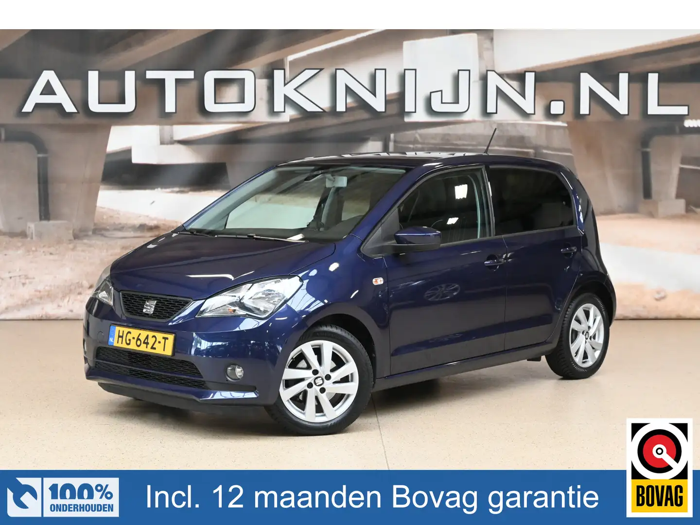 SEAT Mii 1.0 60pk Sport Connect | NL-auto | Seat sound | Cr Blauw - 1