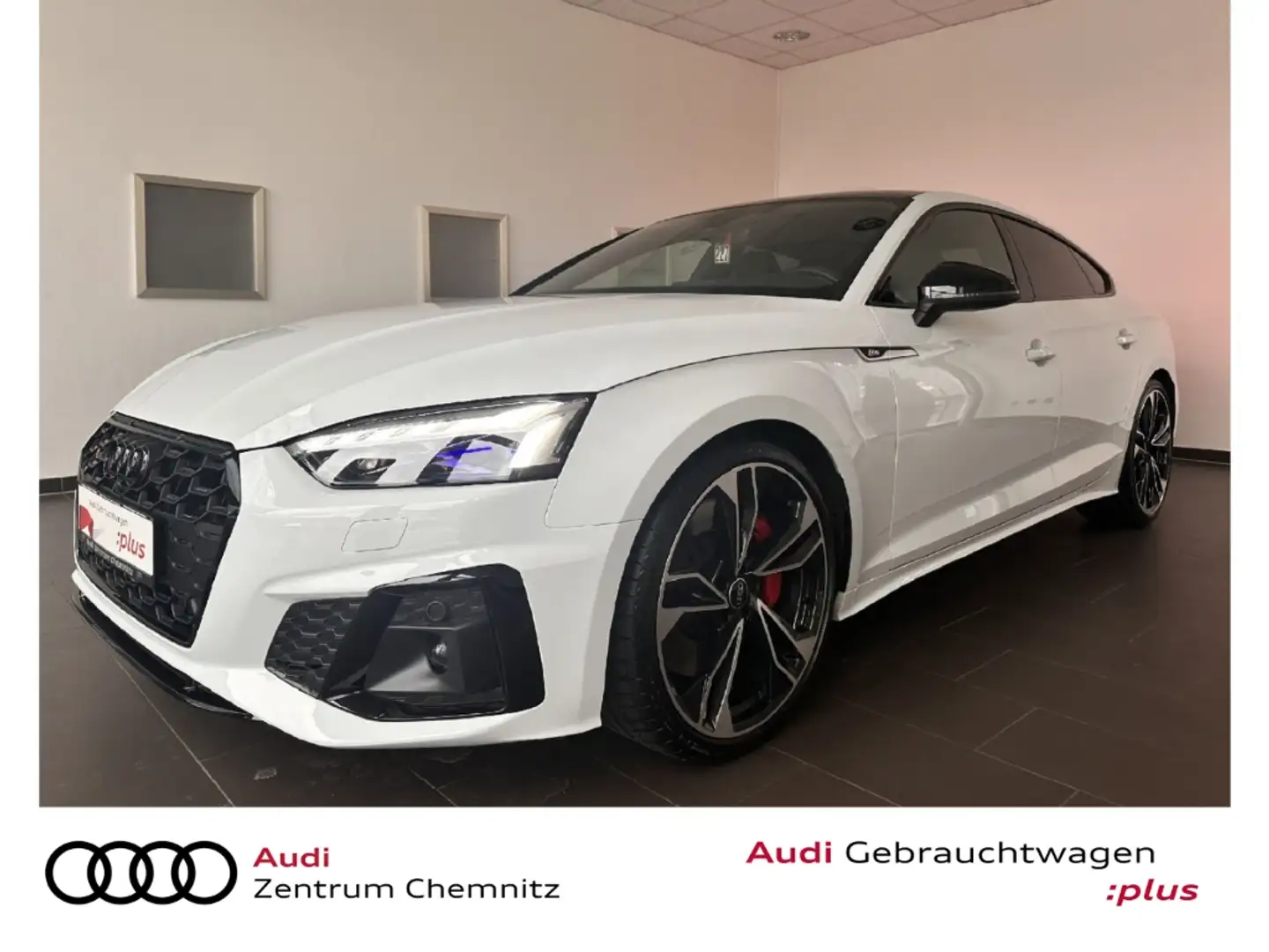 Audi S5 Sportback TDI tiptr. qu. STHZG+LASER+PANO+B&O Weiß - 1
