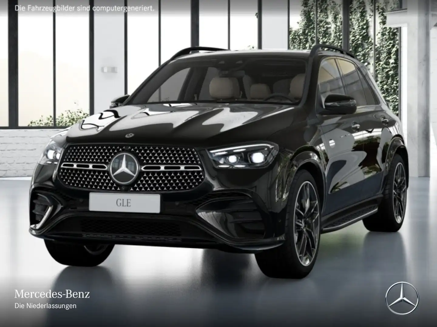 Mercedes-Benz GLE 450 d 4M AMG+NIGHT+PANO+360+AHK+MULTIBEAM+HUD Schwarz - 2