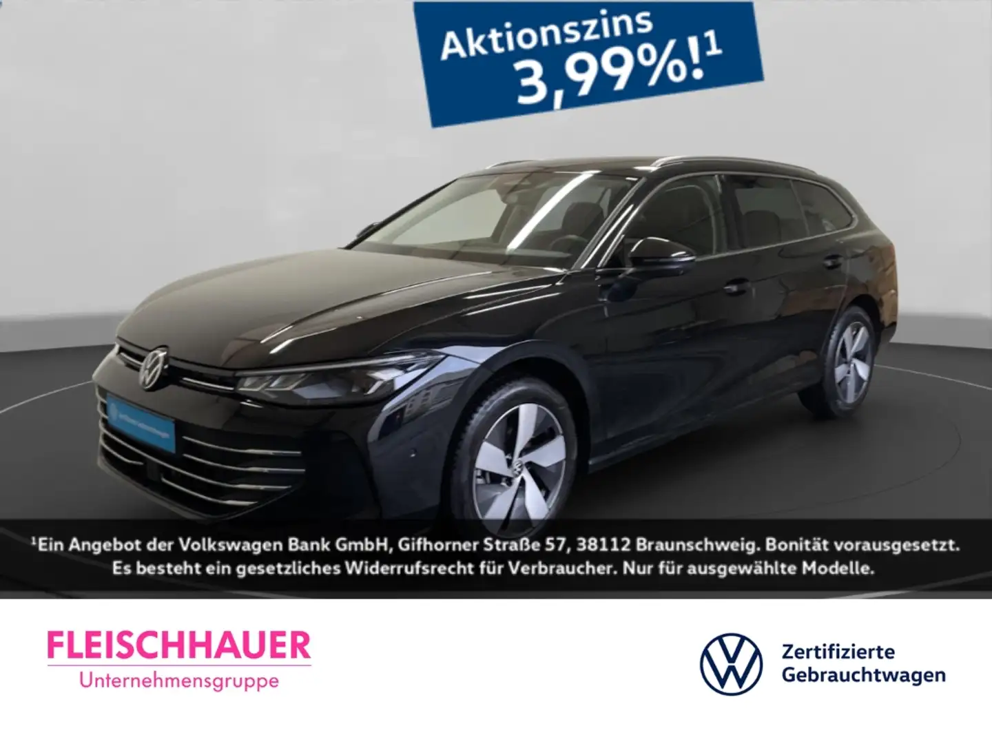 Volkswagen Passat Variant 1.5 eTSI Business LED DAB CarPlay Navi AHK Temp Ke Schwarz - 1