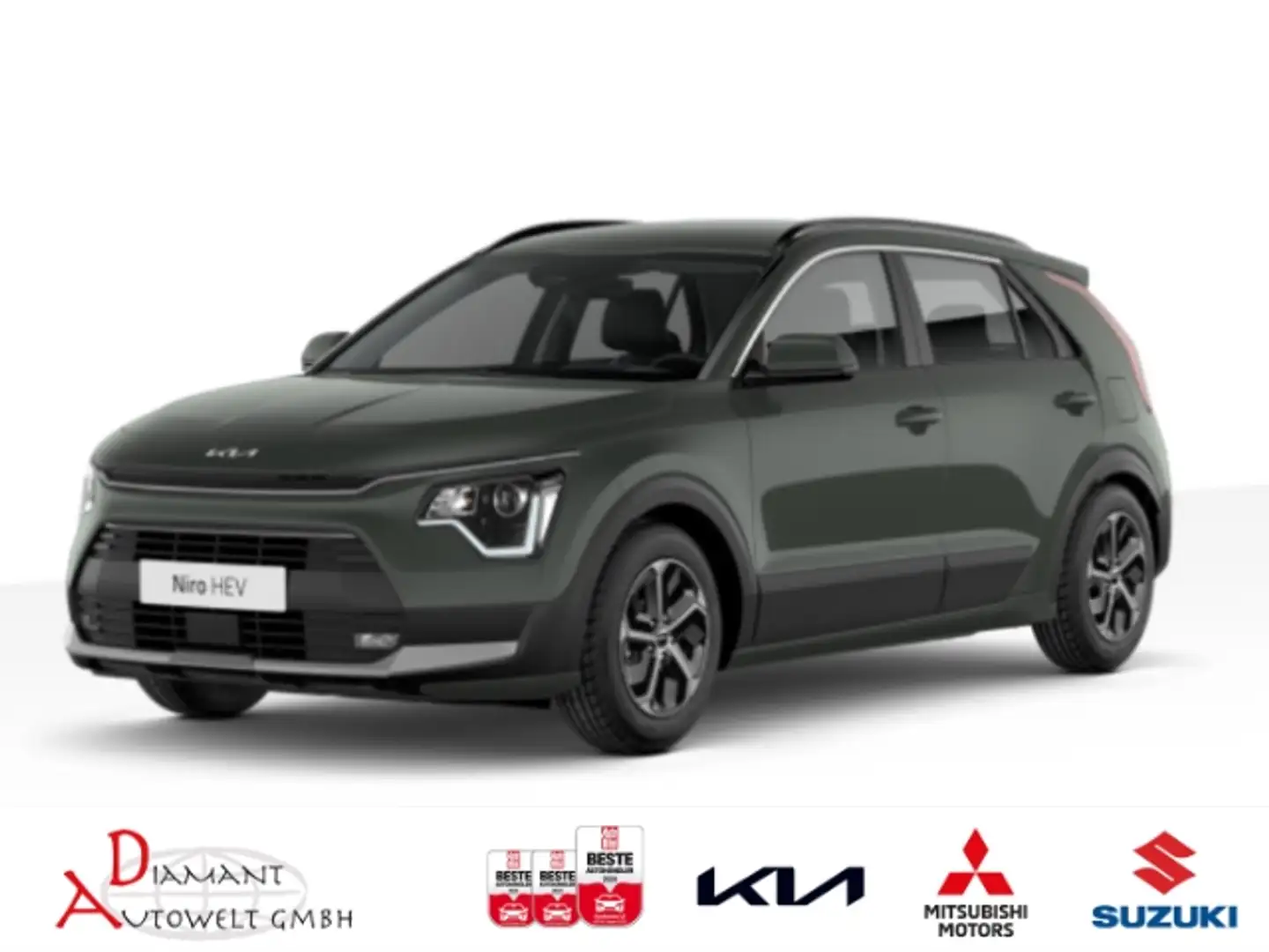 Kia Niro 1.6 HEV 129 DCT Vision mit Rückfahrkamera Зелений - 1