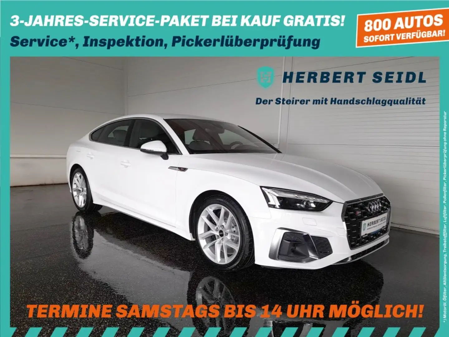Audi S5 SB 3,0 TDI Quattro S-tr *MATRIX LED / NAVI / VIRTUELL / KAMERA / E-KLAPPE / SHZG VO & HI* Weiß - 1