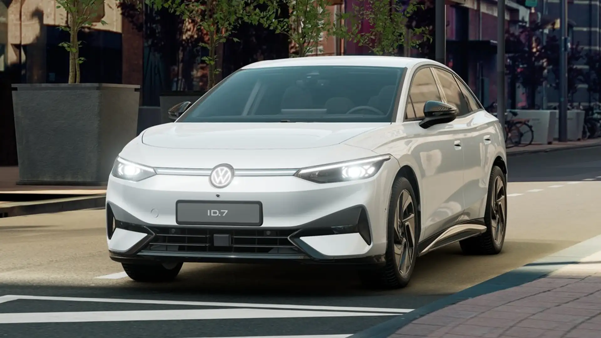 Volkswagen ID.7 Pro 210 kW IQ.LIGHT ACC Navi AHK Weiß - 1