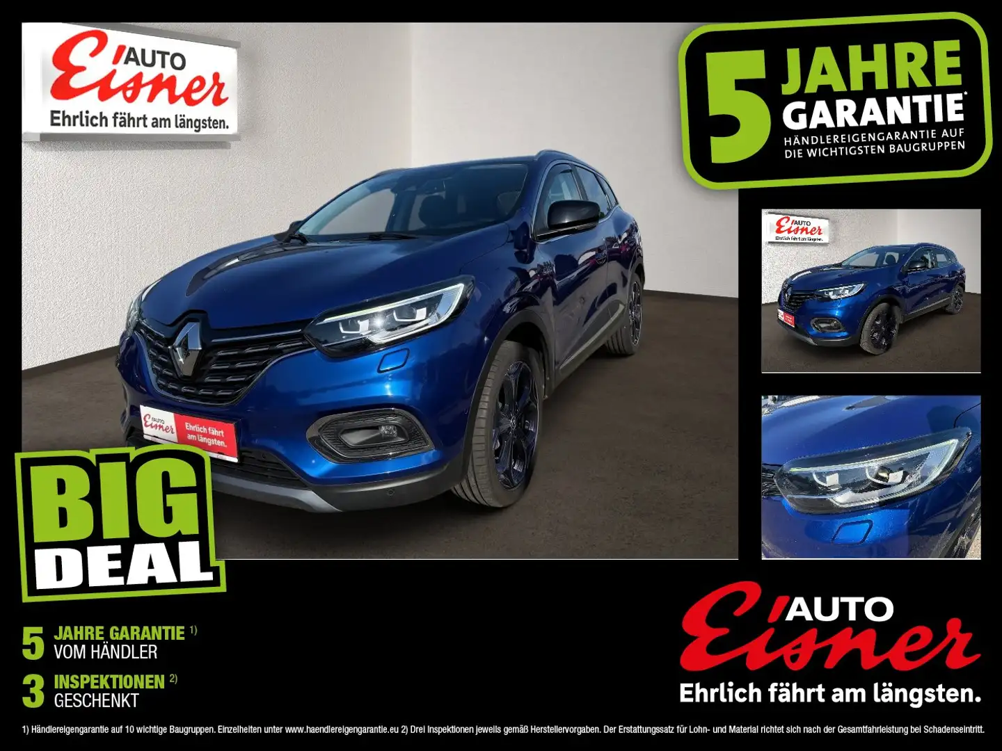 Renault Kadjar 1.3 TCe Black Edition Abverkauf FIXPREIS Blau - 1