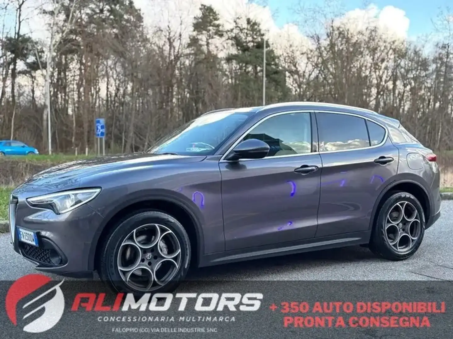 Alfa Romeo Stelvio 2.2 Turbodiesel 210 CV AT8 Q4 Super Grigio - 1