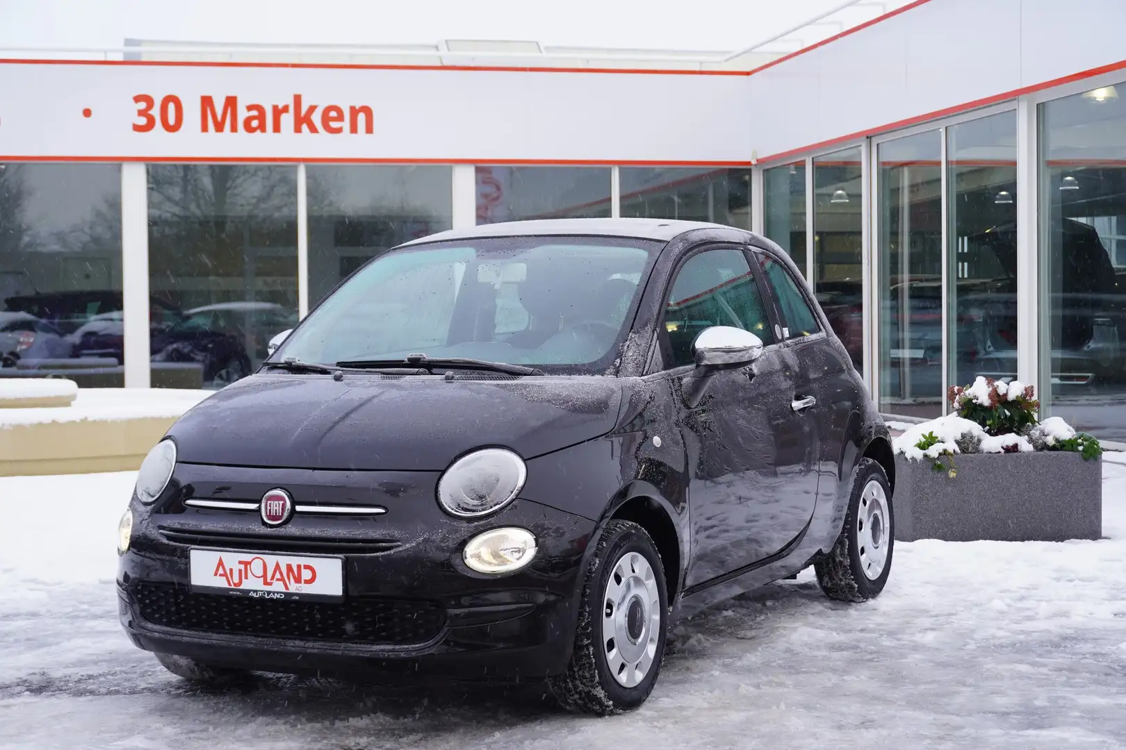 Fiat 500C 1.2 Mirror PDC Limiter Klima Android Apple Schwarz - 1