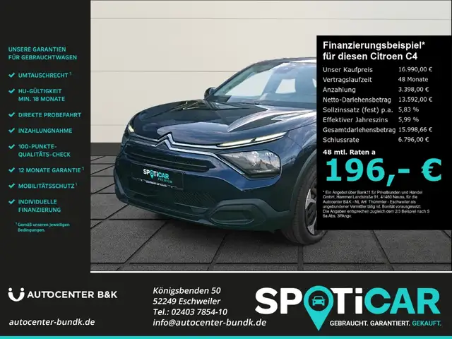 Citroen C4 Hybrid 110 Doppelkupplung YOU Rückfahrkamera PDC h