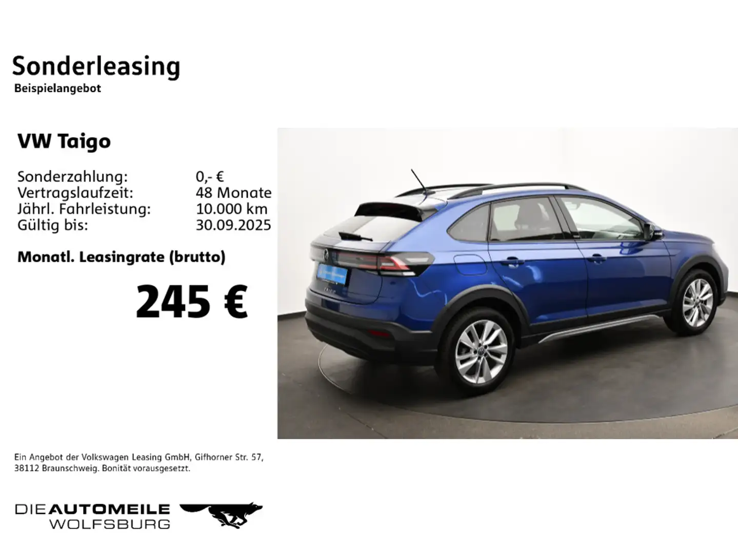 Volkswagen Taigo 1.5 TSI DSG Move LED/App-Connect Bleu - 2