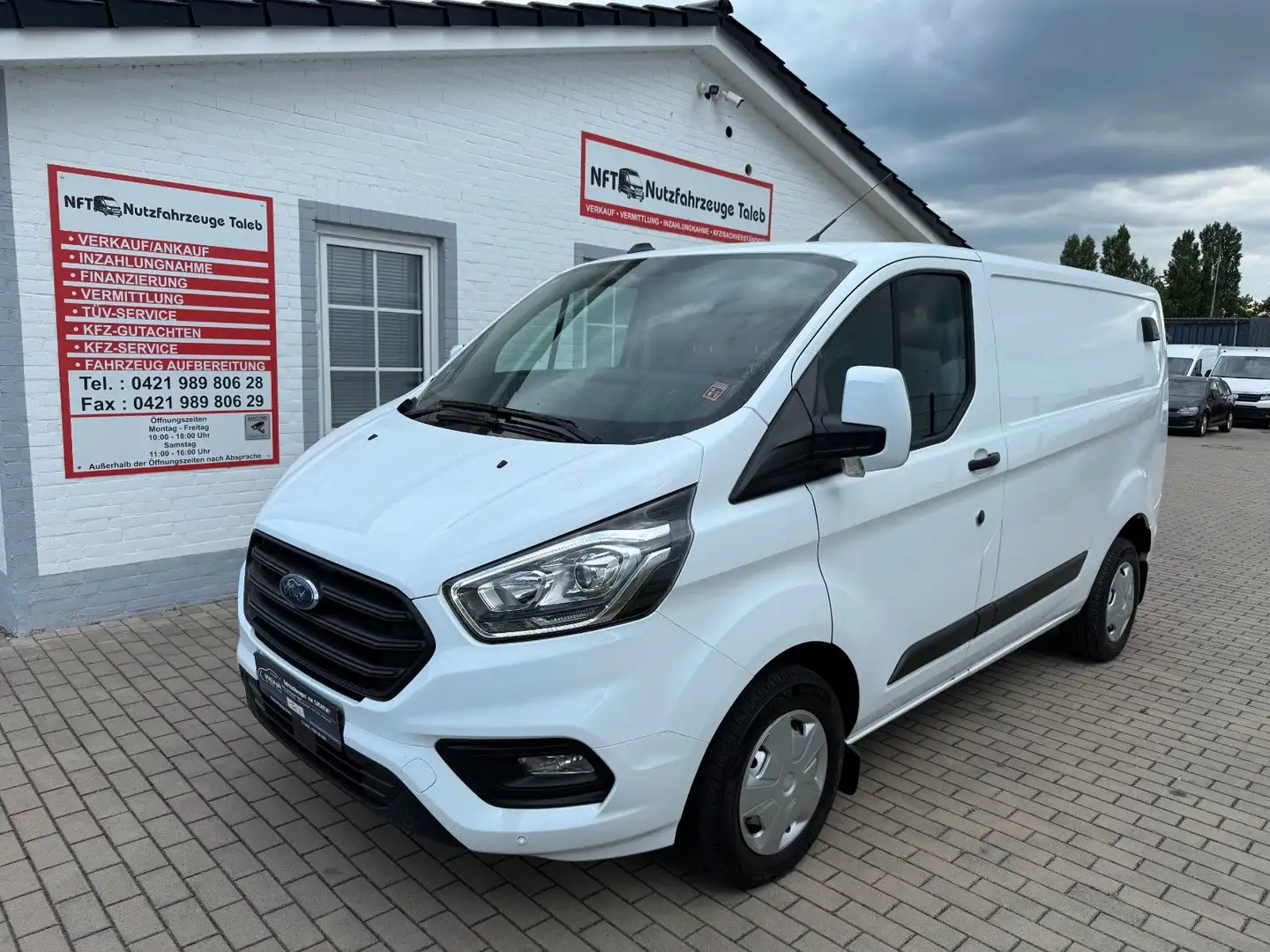 Ford Transit Custom Custom L1H1 1 Hand Tüv Neu 39TKM Klima Blanc - 1