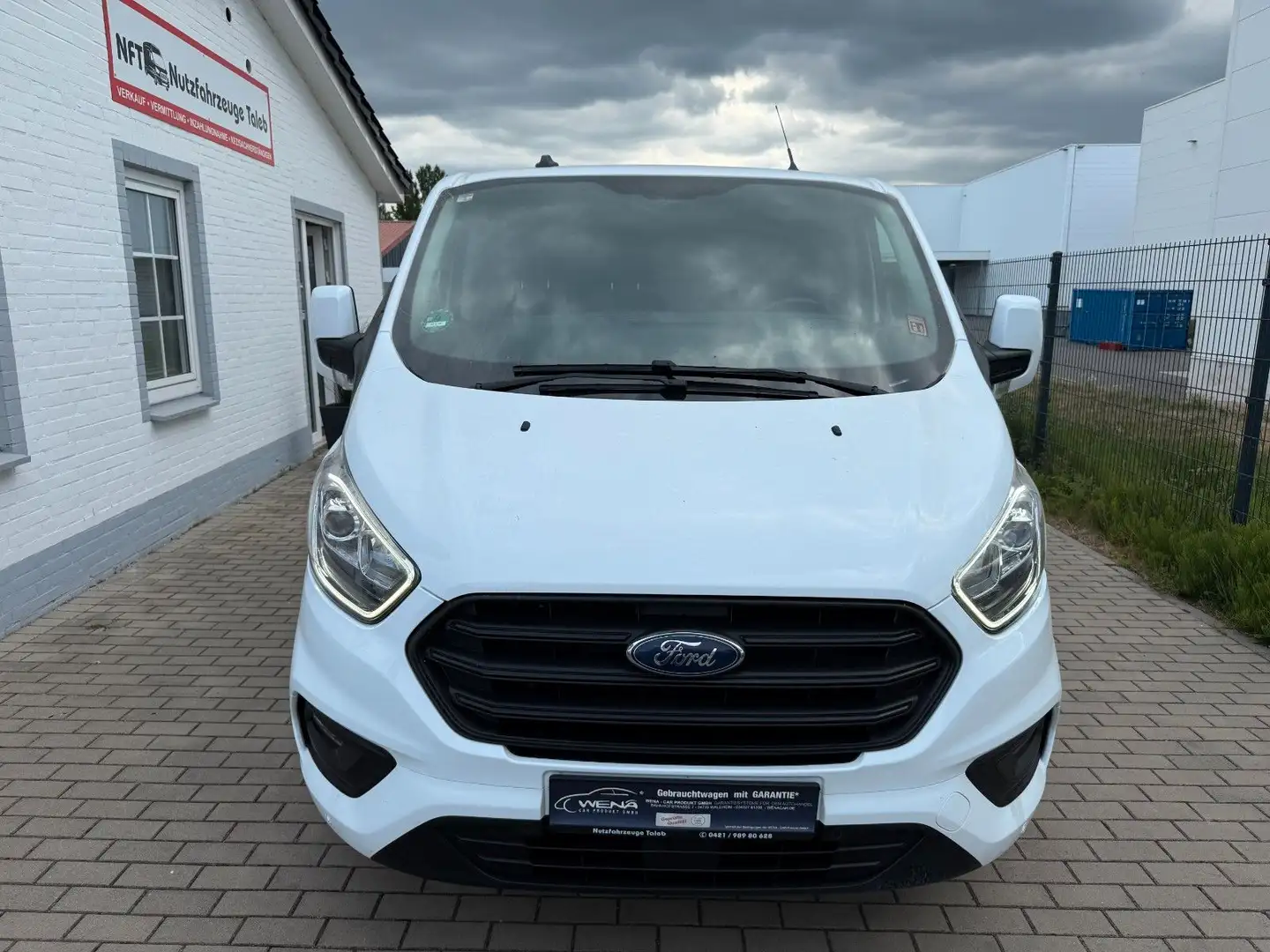 Ford Transit Custom Custom L1H1 1 Hand Tüv Neu 39TKM Klima Blanc - 2