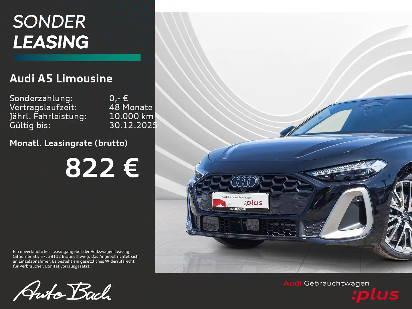 Audi A5 e-hybrid qu LED Massagesitze Panora Schwarz - 2