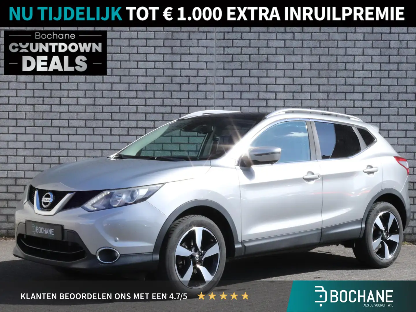 Nissan Qashqai 1.2 N-Connecta | Panoramadak | Trekhaak | 360° Cam Gris - 1