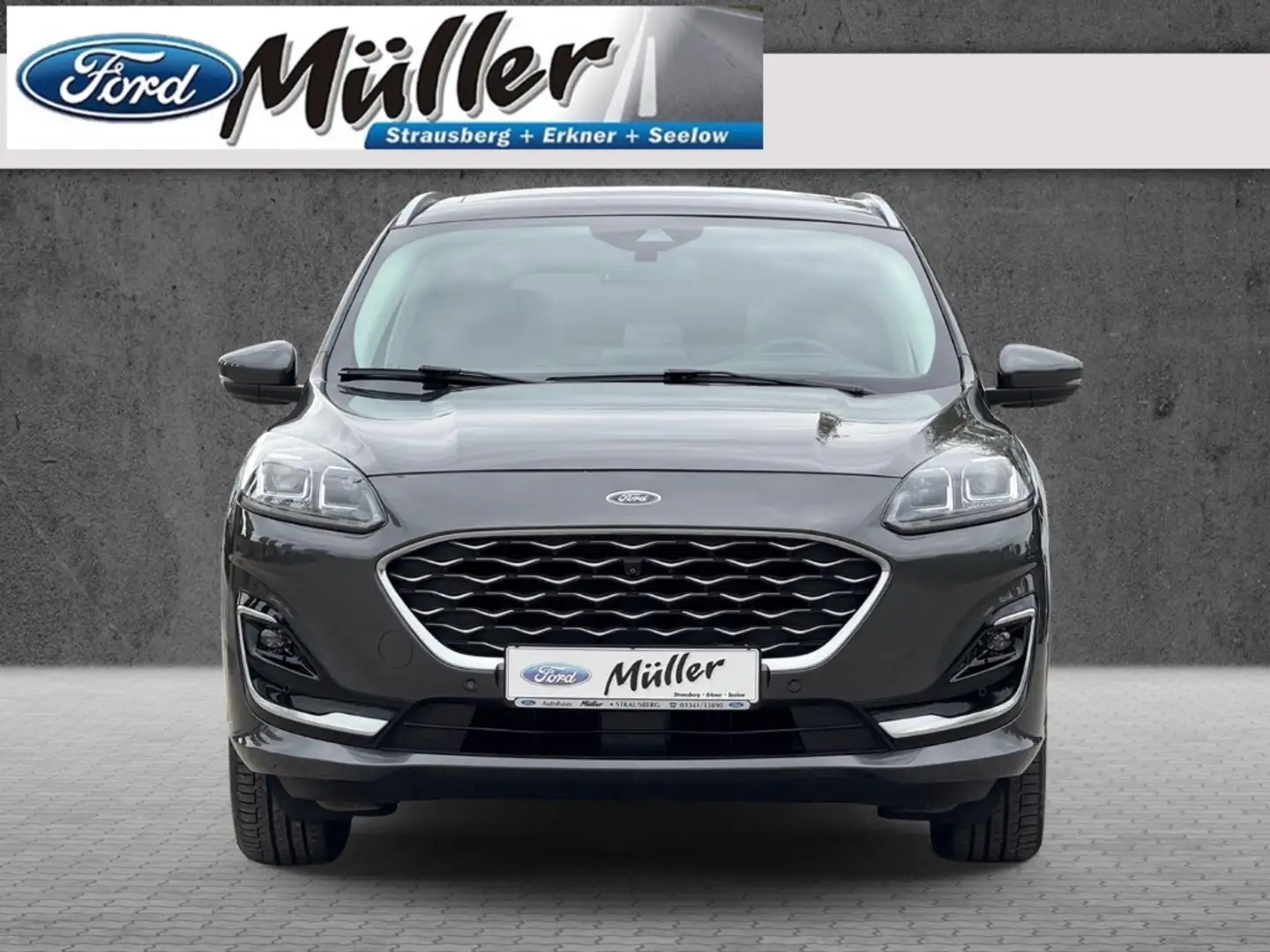Ford Kuga Plug-In Hybrid 2.5 PHEV Vignale  LED AHK Grijs - 2