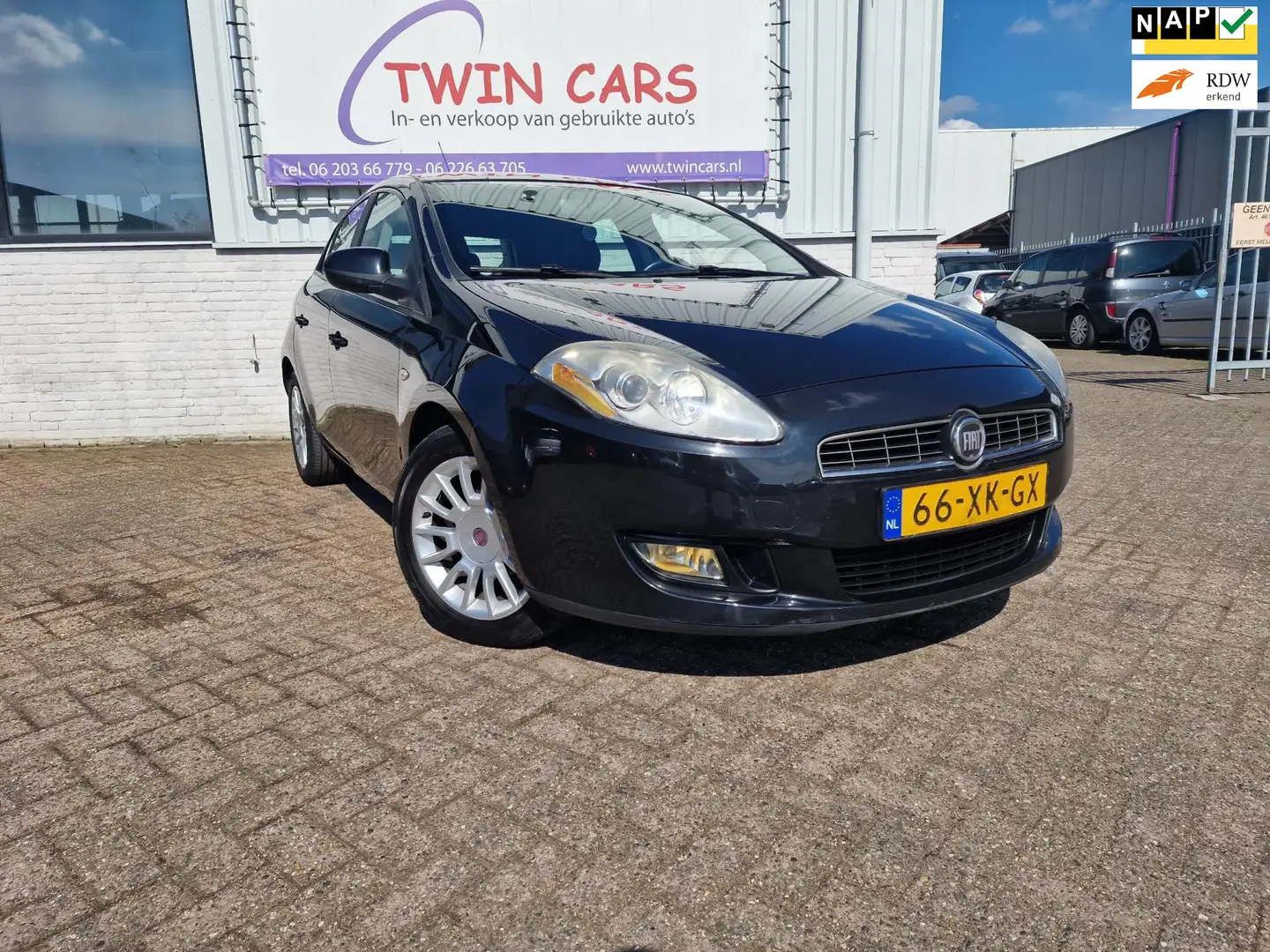 Fiat Bravo 1.4 Edizione Prima 5drs airco Zwart - 1