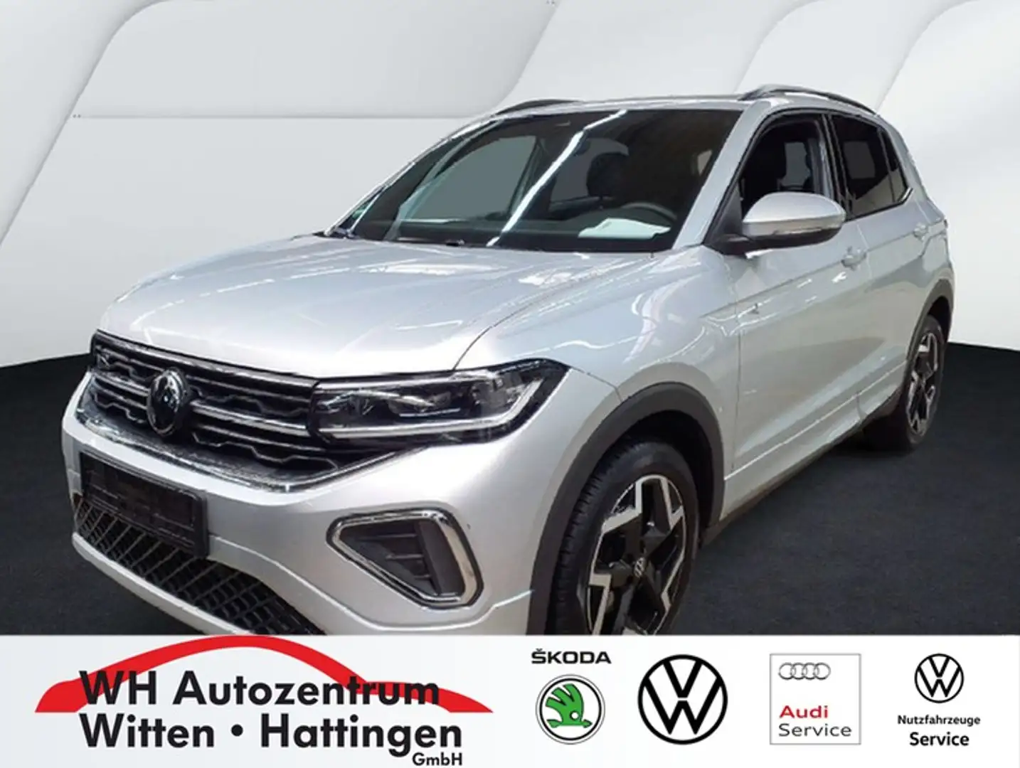 Volkswagen T-Cross 1.5 TSI DSG R-Line NAVI AHK REARVIEW LED-MATRIX... Silber - 1