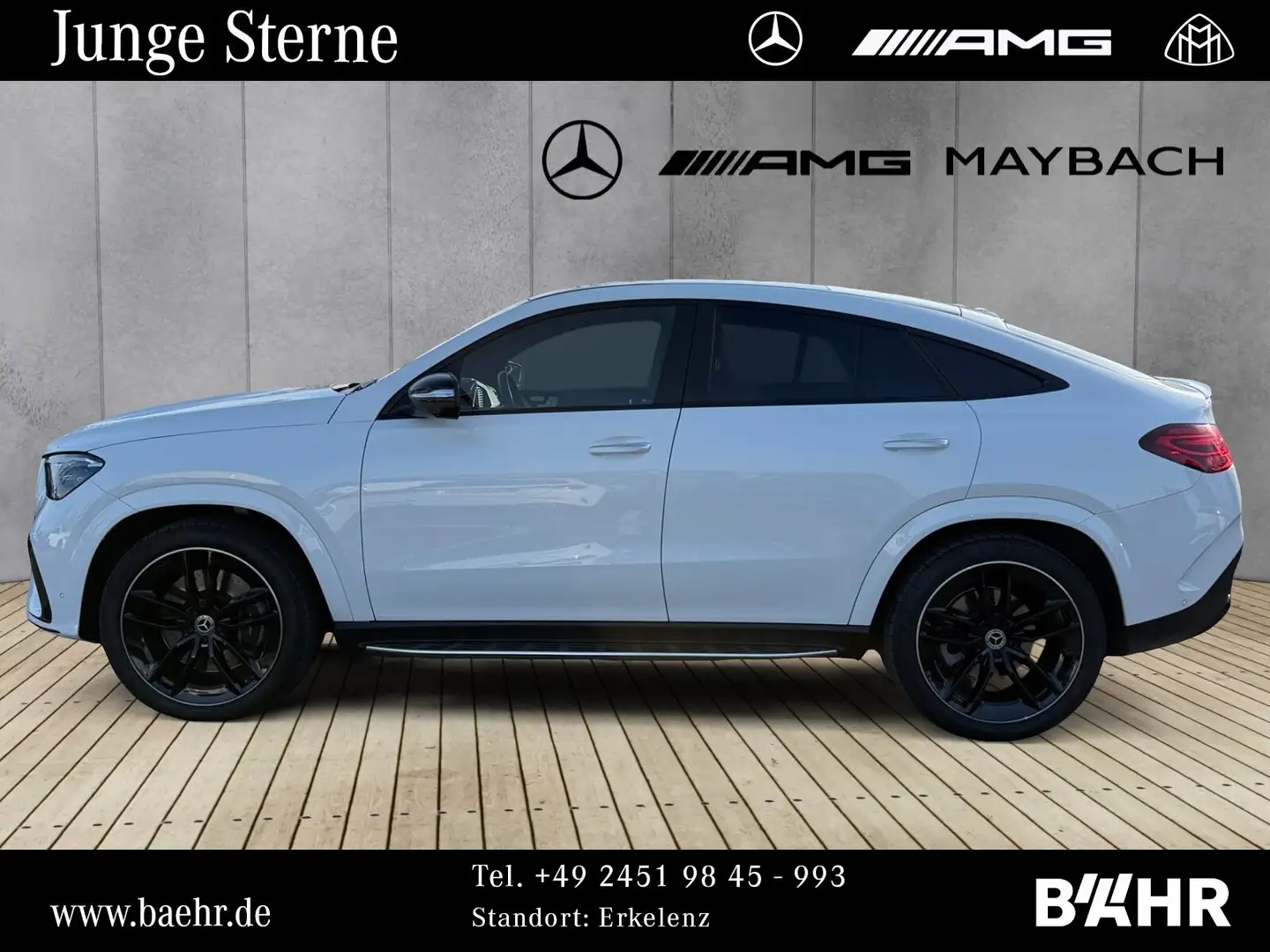 Mercedes-Benz GLE 450 GLE 450 d 4M Coupé AMG+Night/Pano/Airmatic/AHK Weiß - 2