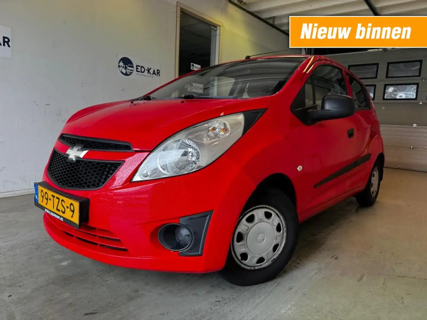 Chevrolet Spark 1.0 16V LS Bi-Fuel AIRCO NETTE AUTO RIJDT HEEL GOE Rood - 1