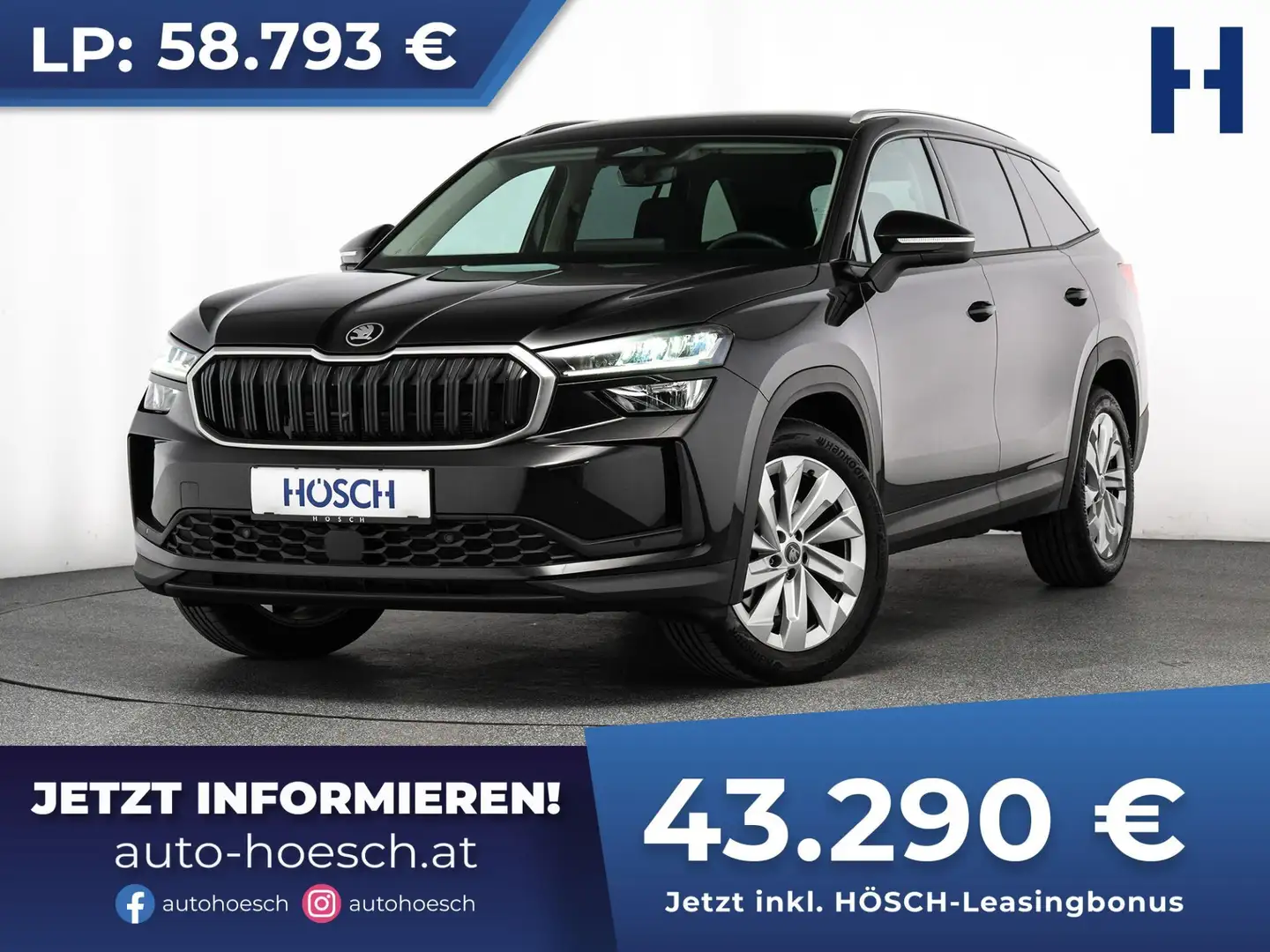 Skoda Kodiaq TDI Selection 19er ASSISTENZ R-KAM +++ Schwarz - 1