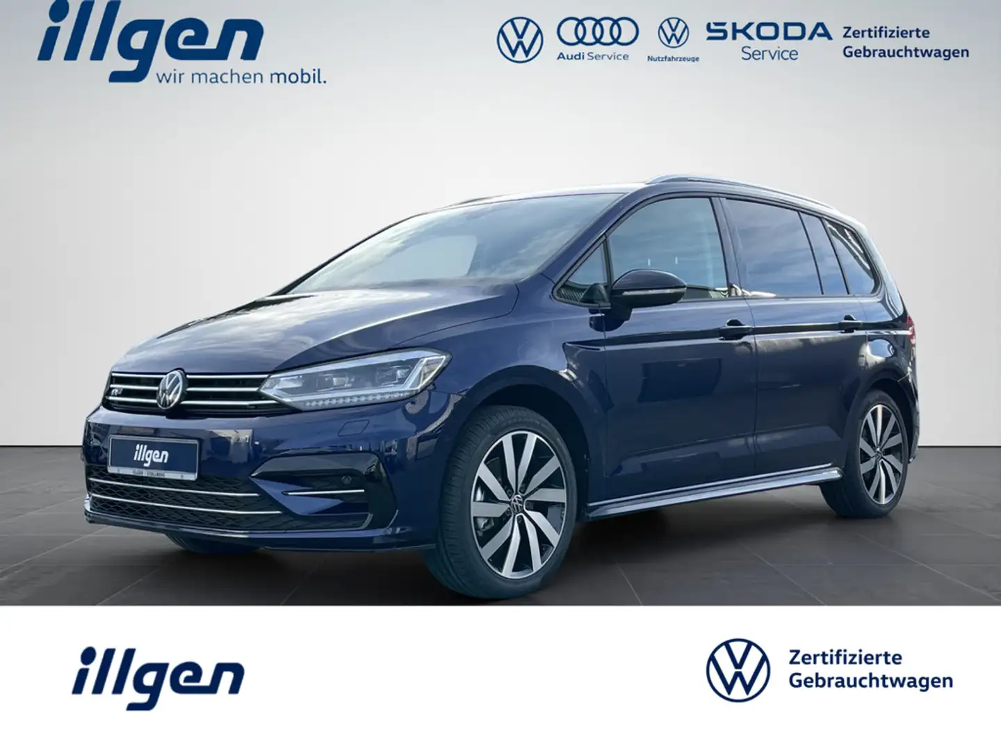 Volkswagen Touran Comfortline 1.5 TSI DSG R-LINE GOAL+LED+NAV Blau - 1
