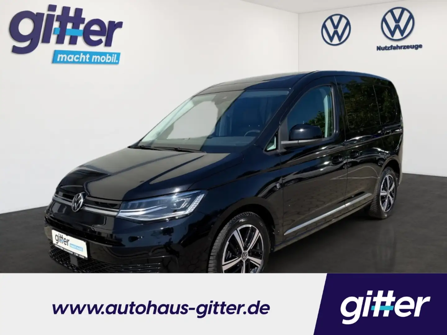 Volkswagen Caddy Style 1.5TSI AHK PANO NAV DigiCo LED ACC CarPlay Schwarz - 1