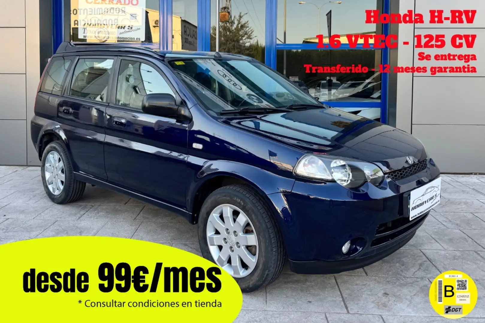 Honda HR-V 1.6 VTEC 4WD Top Azul - 1