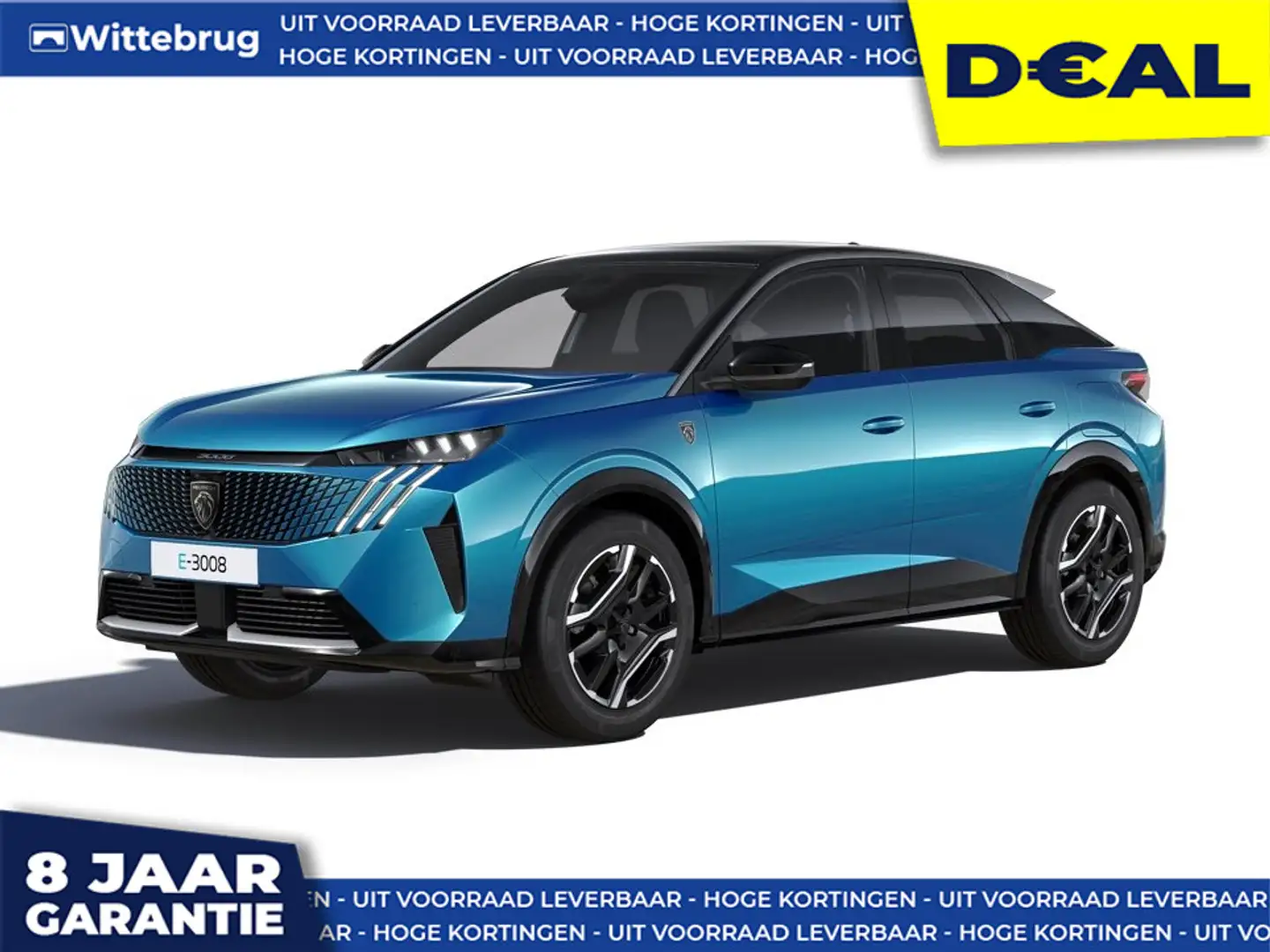 Peugeot 3008 e-3008 GT Avantage 73 kWh LEDER - DIRECT RIJDEN - Blauw - 1