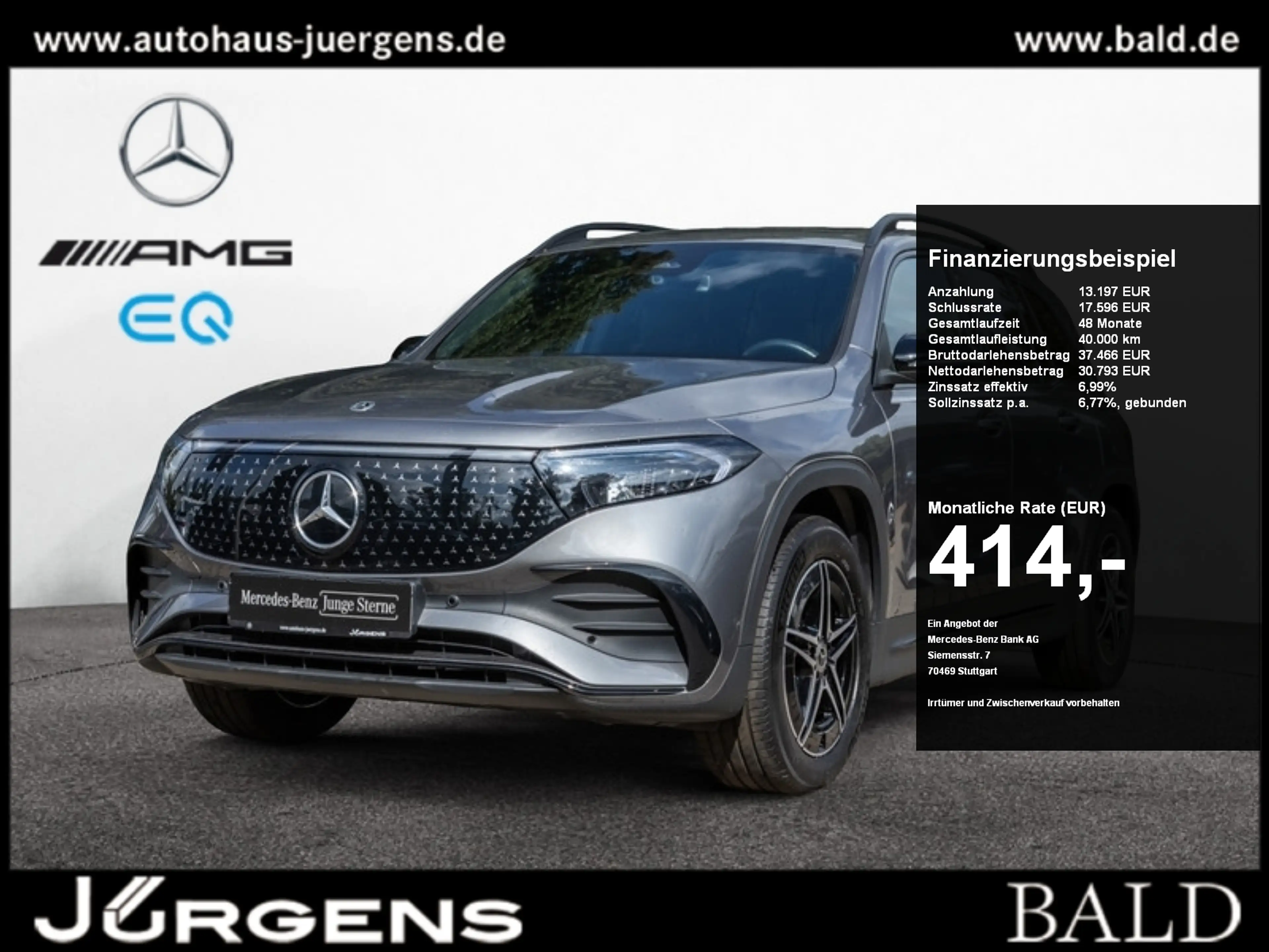 Mercedes-Benz EQB 300 4M AMG-Sport/LED/Cam/AHK/Night/Distr/18"