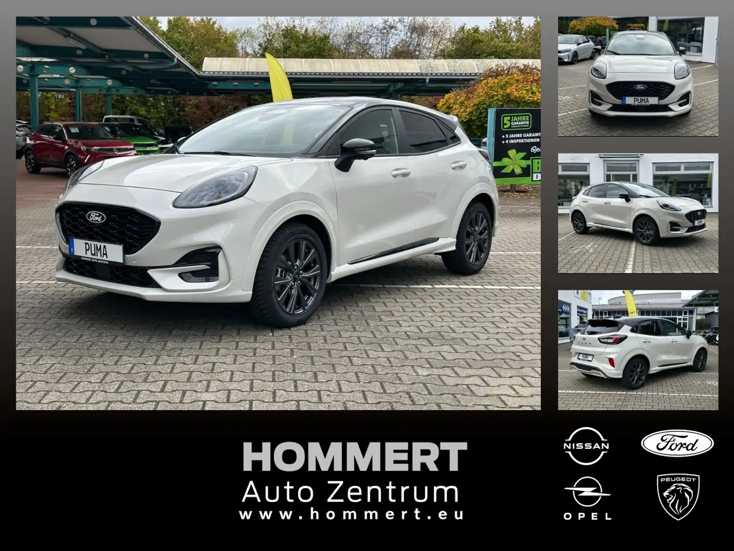 Ford Puma 1.0 EcoBoost Sound Edition ACC+AHK+LED+Navi Weiß - 1