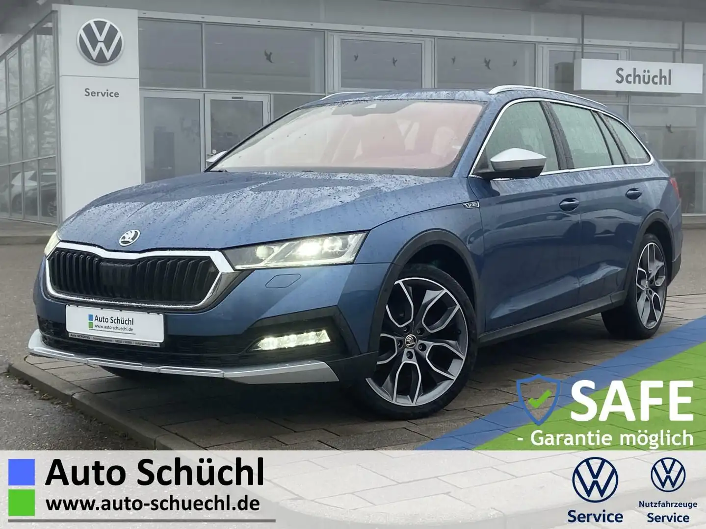 Skoda Octavia Combi 2.0 TDI DSG 4x4 Scout AHK+PANO+19" Blau - 1