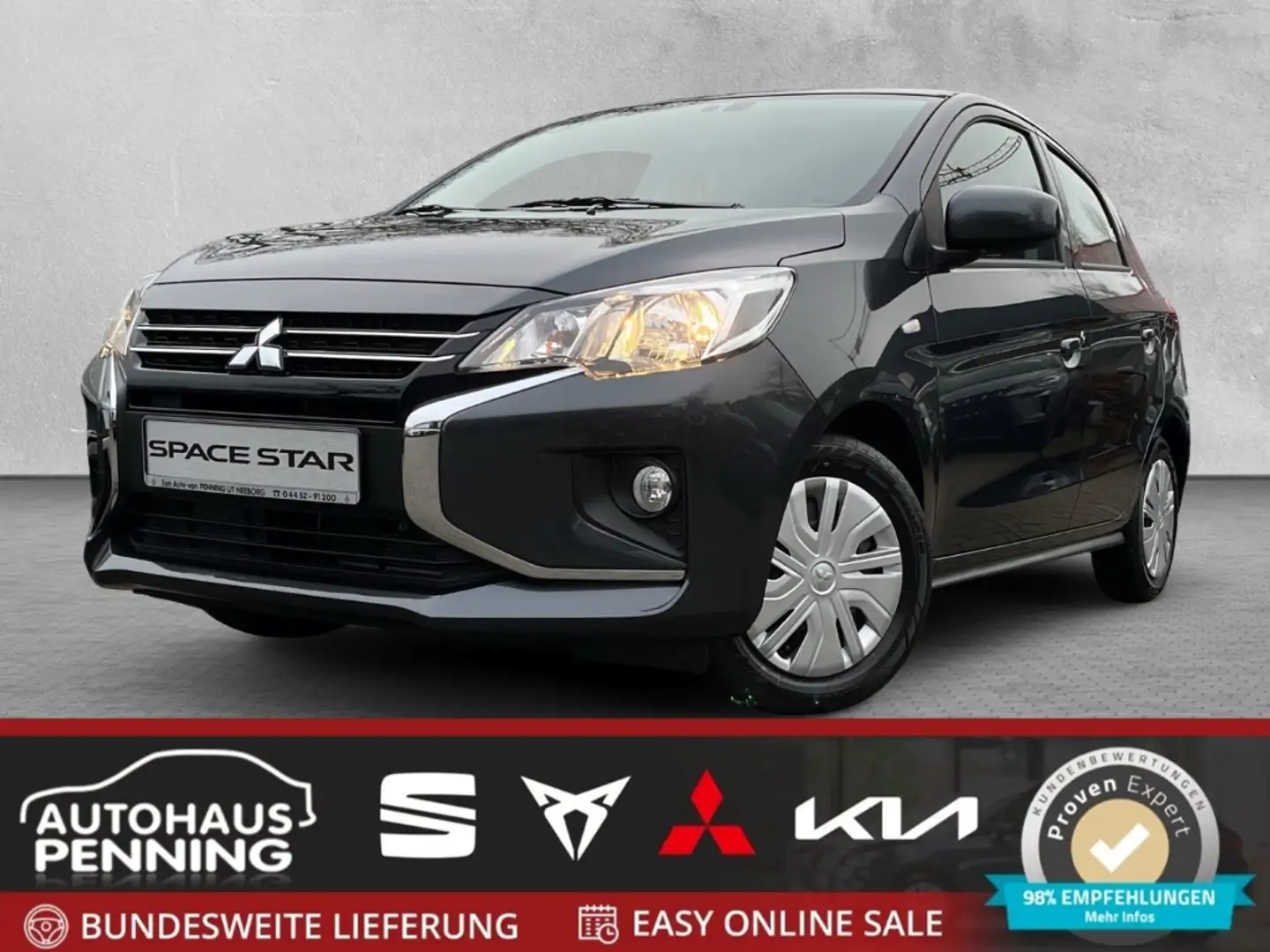 Mitsubishi Space Star / UPE: 16.730,- € / 1,2l SELECT KLIMA ISOFIX DAB+ Gris - 1
