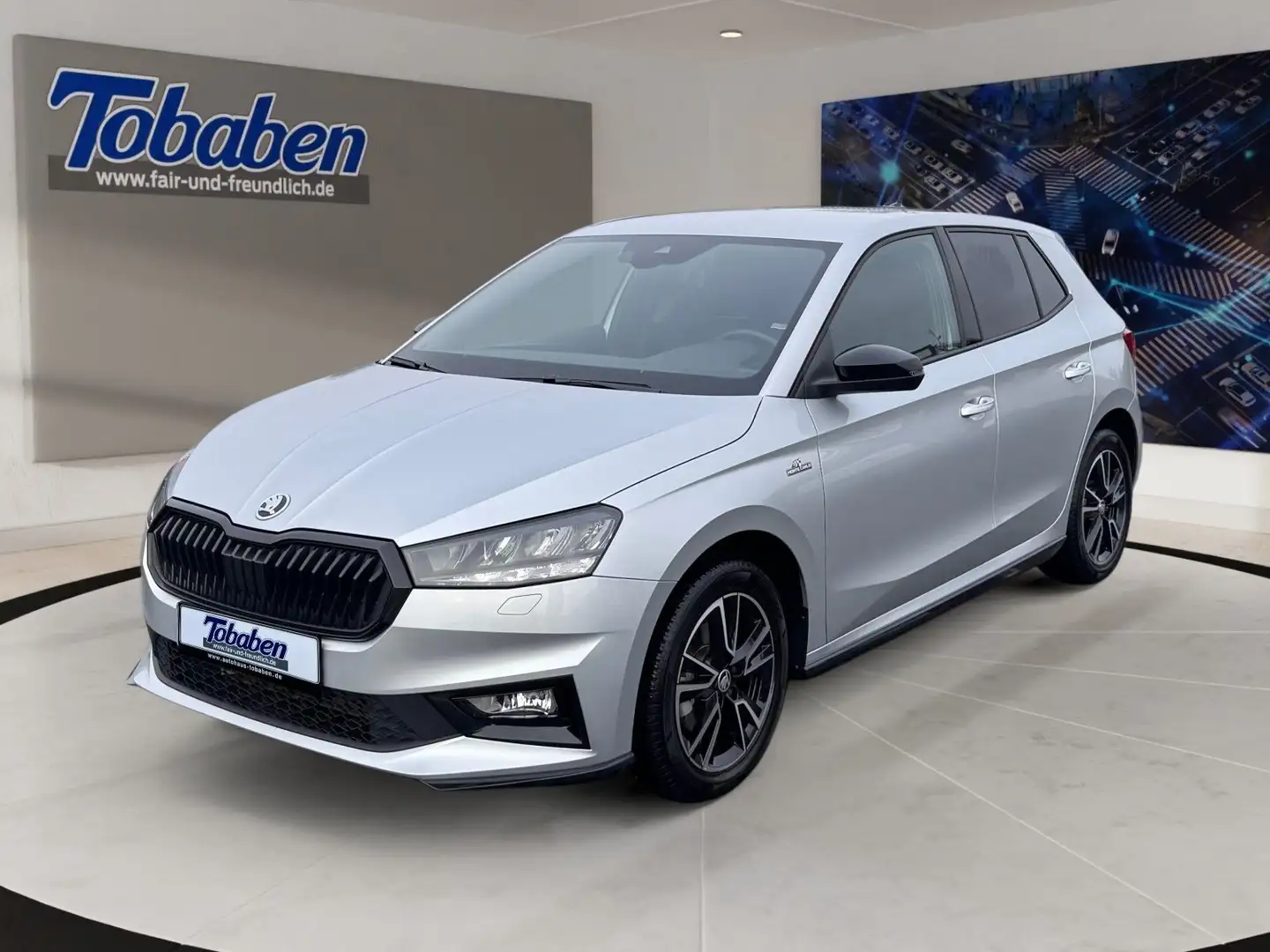 Skoda Fabia 1.0 TSI Monte Carlo Automatik+1.Hand+Garan Silber - 1