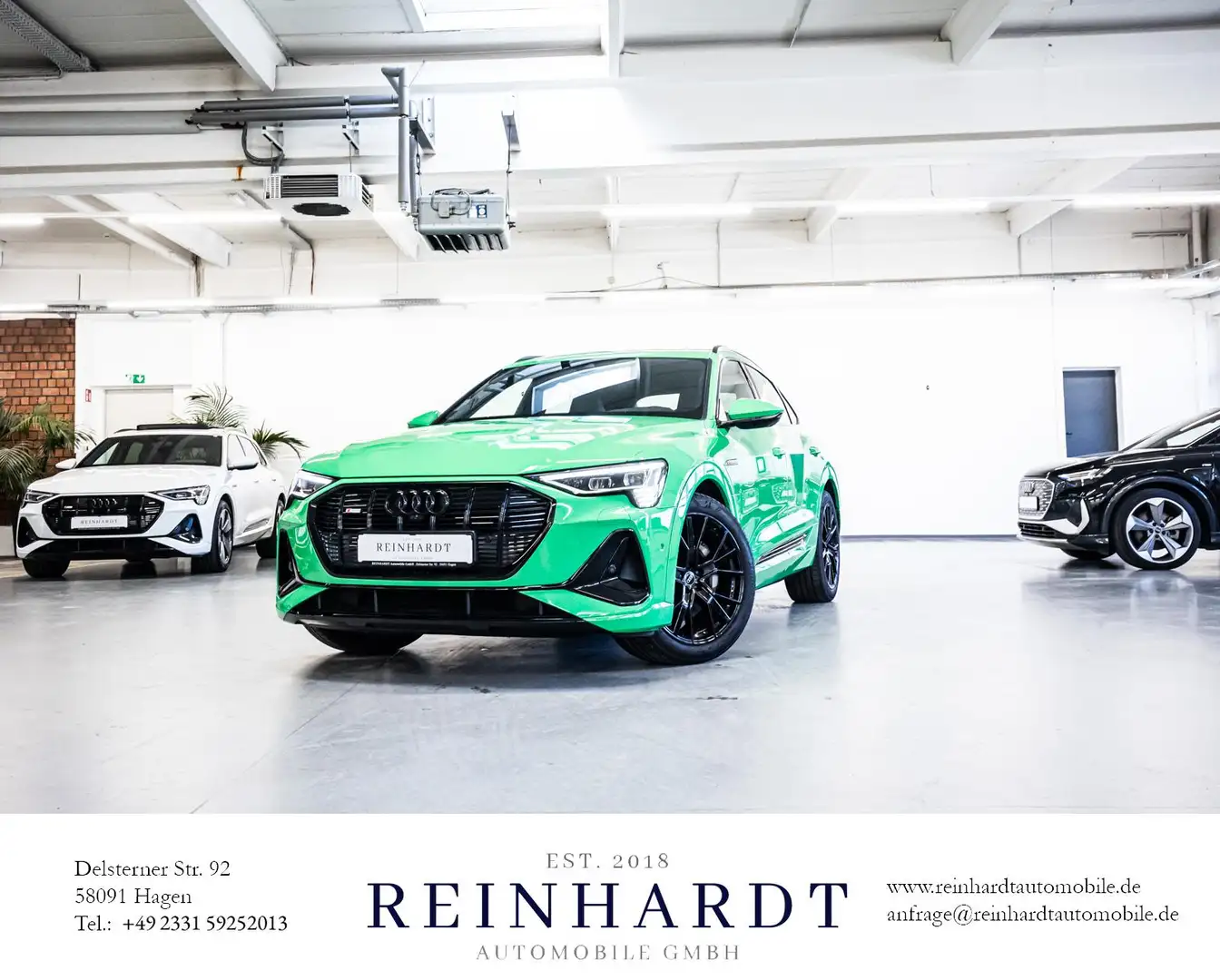 Audi e-tron SPORTBACK 55 2x S LINE/ACC/PANO/S-SITZE Yeşil - 1