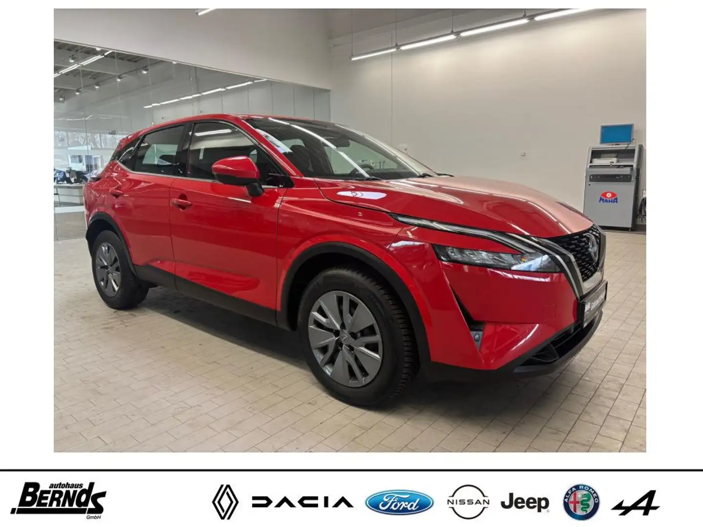 Nissan Qashqai 1.3 DIG-T MHEV Visia Spurhalte-Assi. LED ISOFIX Roşu - 2