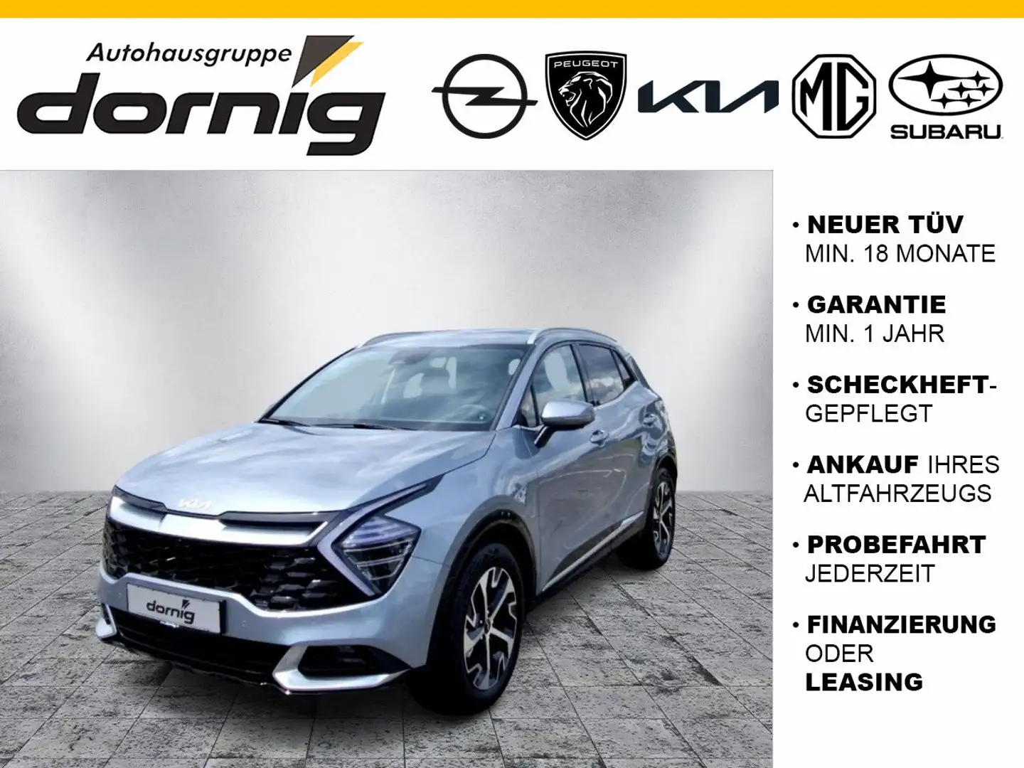 Kia Sportage 1.6 CRDi 48V Spirit AWD DCT7 Silber - 1