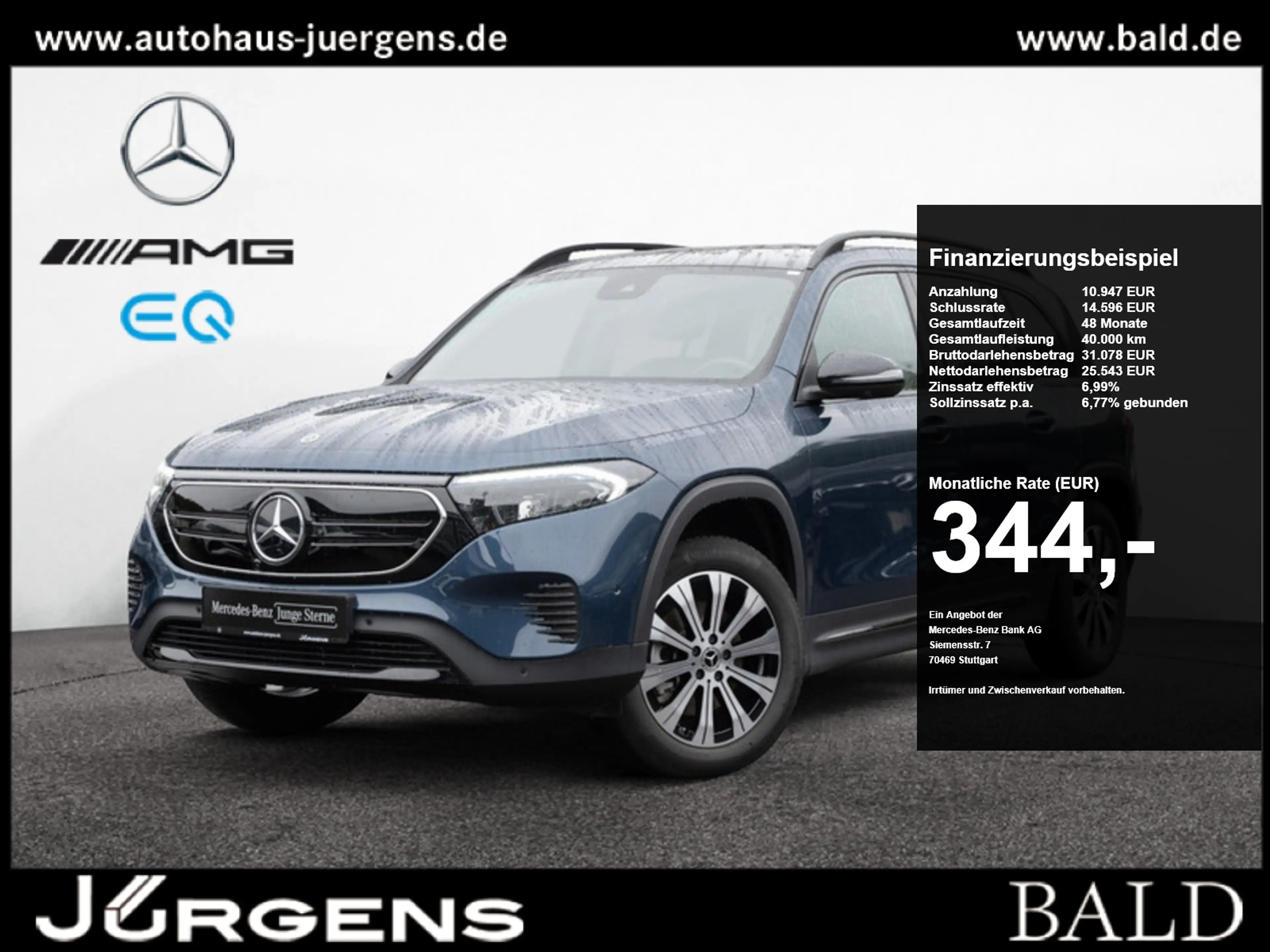 Mercedes-Benz EQB 250 Progressive/LED/360/Pano/Night/Totw/19'