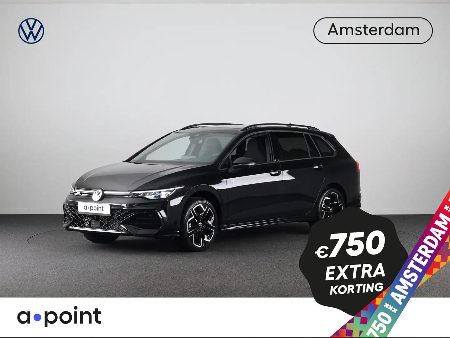 Volkswagen Golf Variant R-Line-Edition 1.5 eTSI 85 kW / 116 pk Variant 7 v Zwart - 1