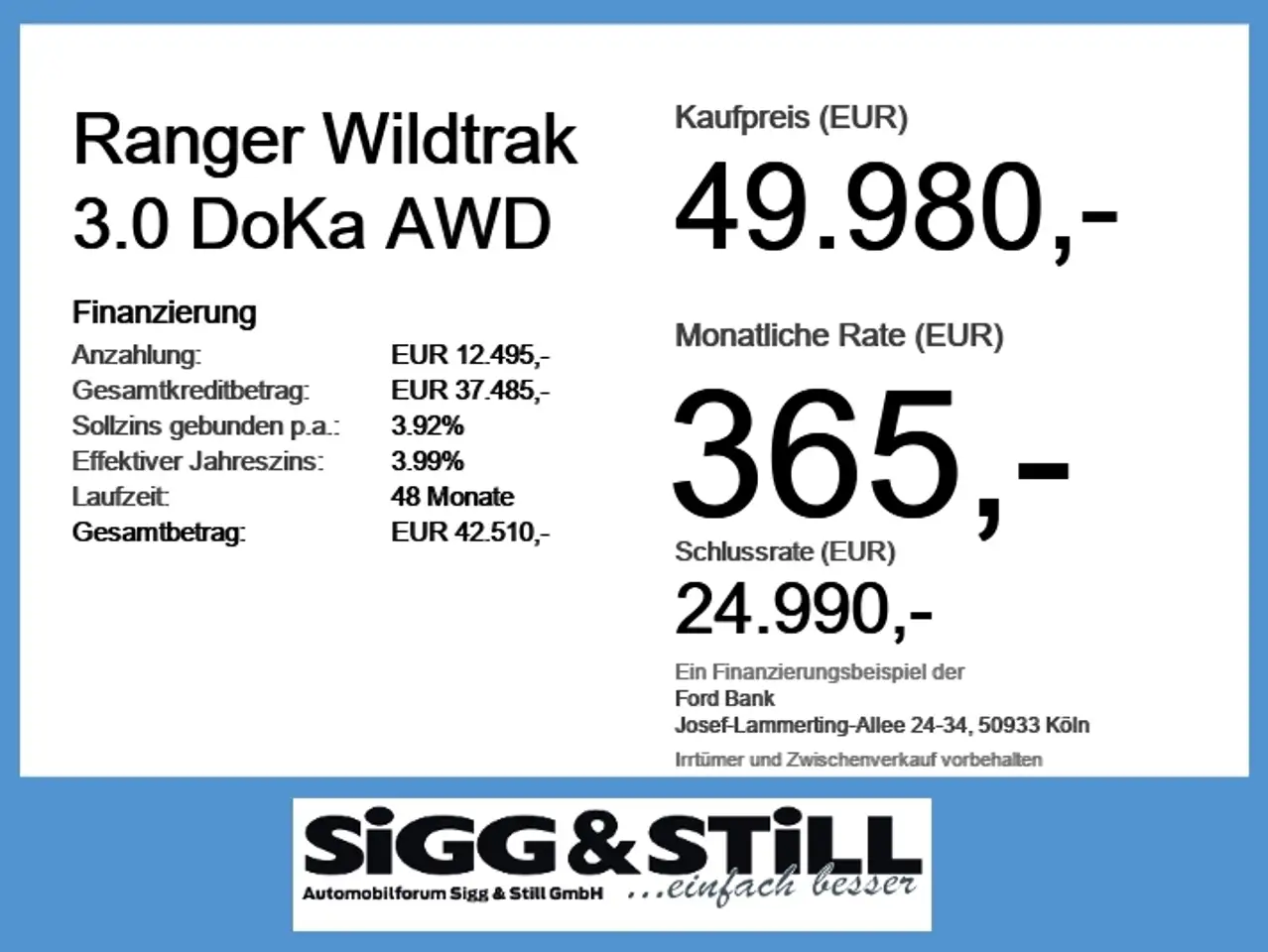 Ford Ranger Wildtrak 3.0 DoKa AWD NAV*ACC*B&O*LED*BLIS 4