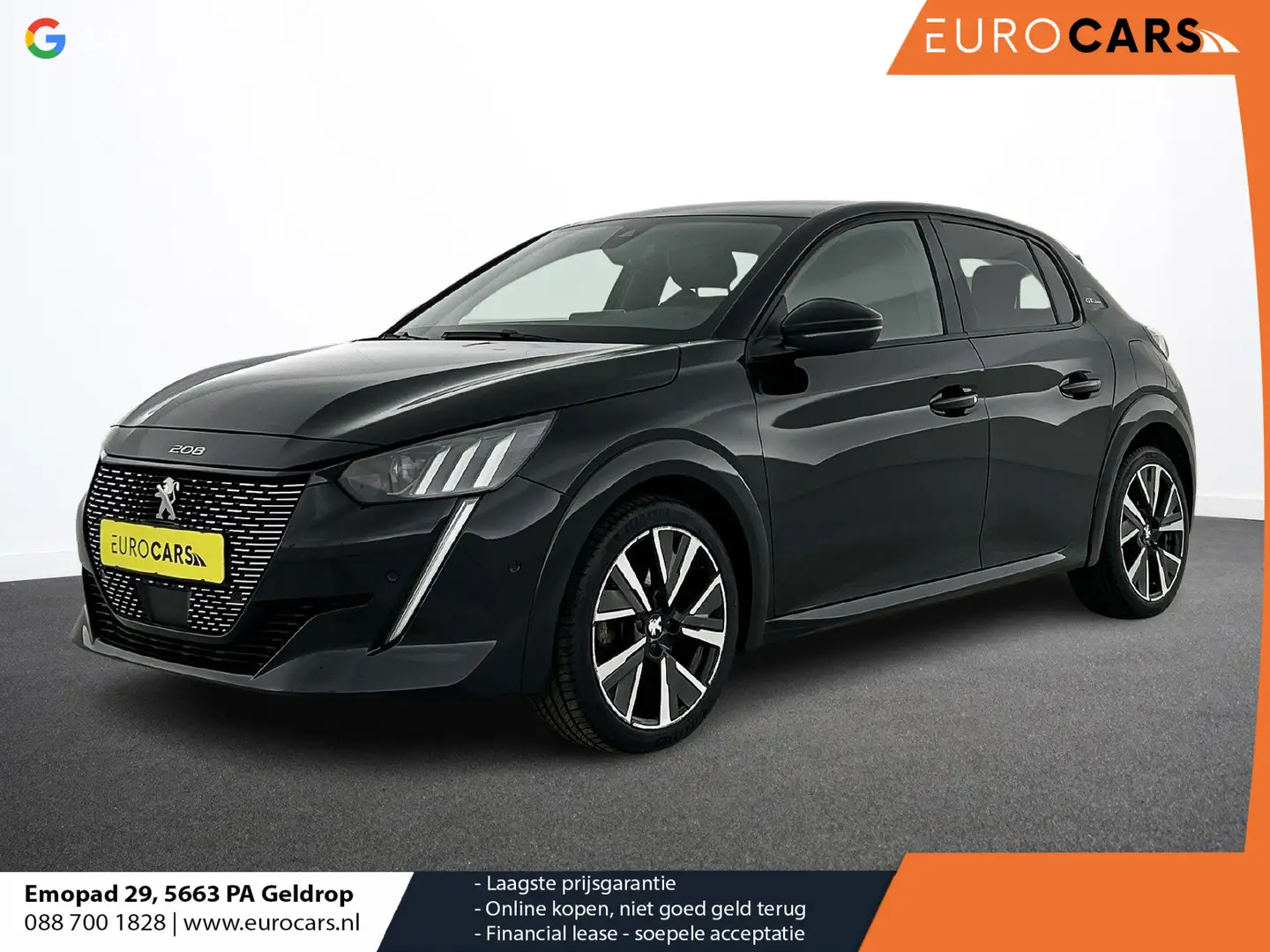 Peugeot 208 1.2 PureTech GT Aut. Airco|ECC Navi Carplay Cruise Schwarz - 1