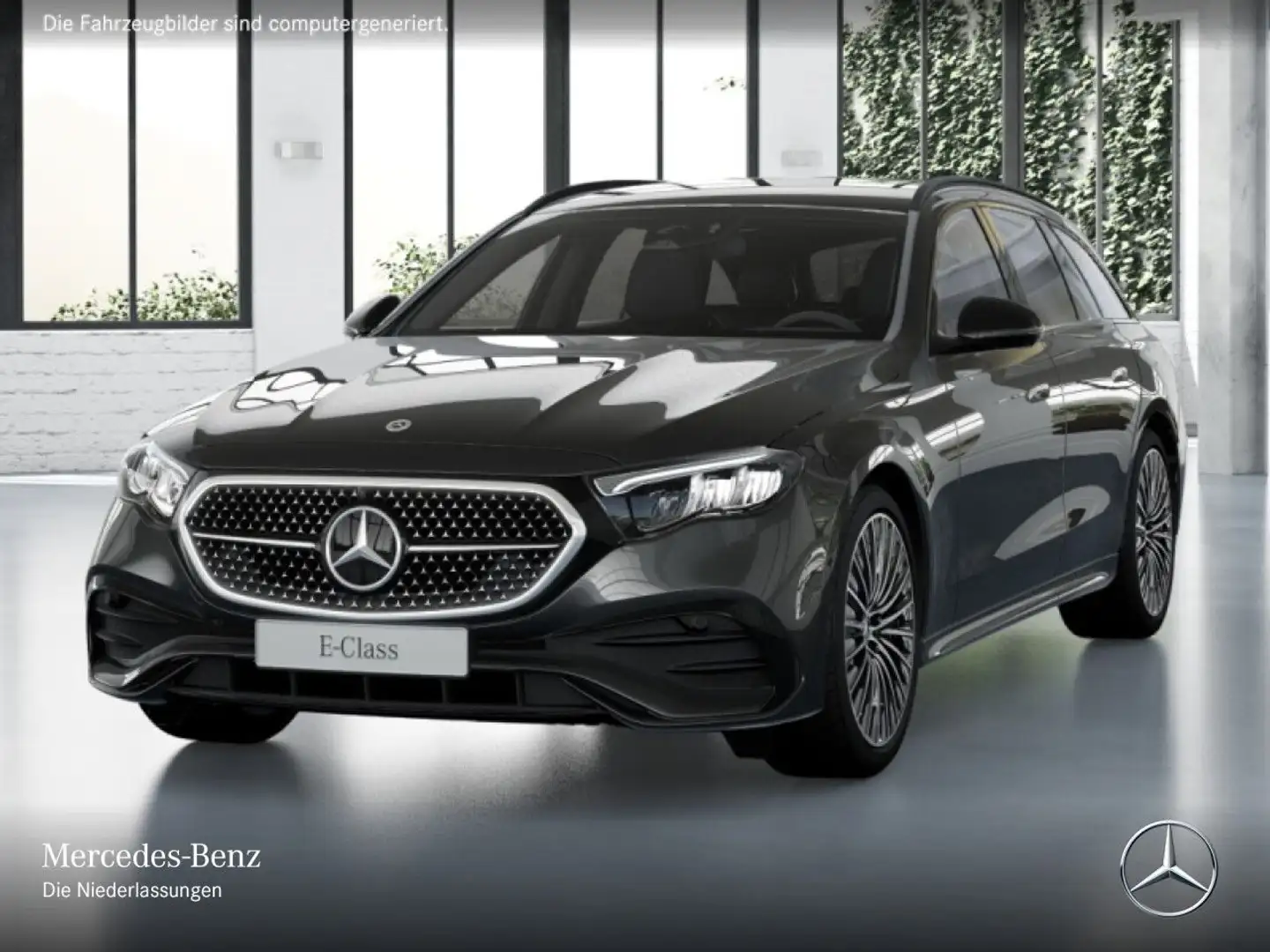 Mercedes-Benz E 220 d T AMG 360° Distr. LED AHK Night Totwinkel Grau - 2
