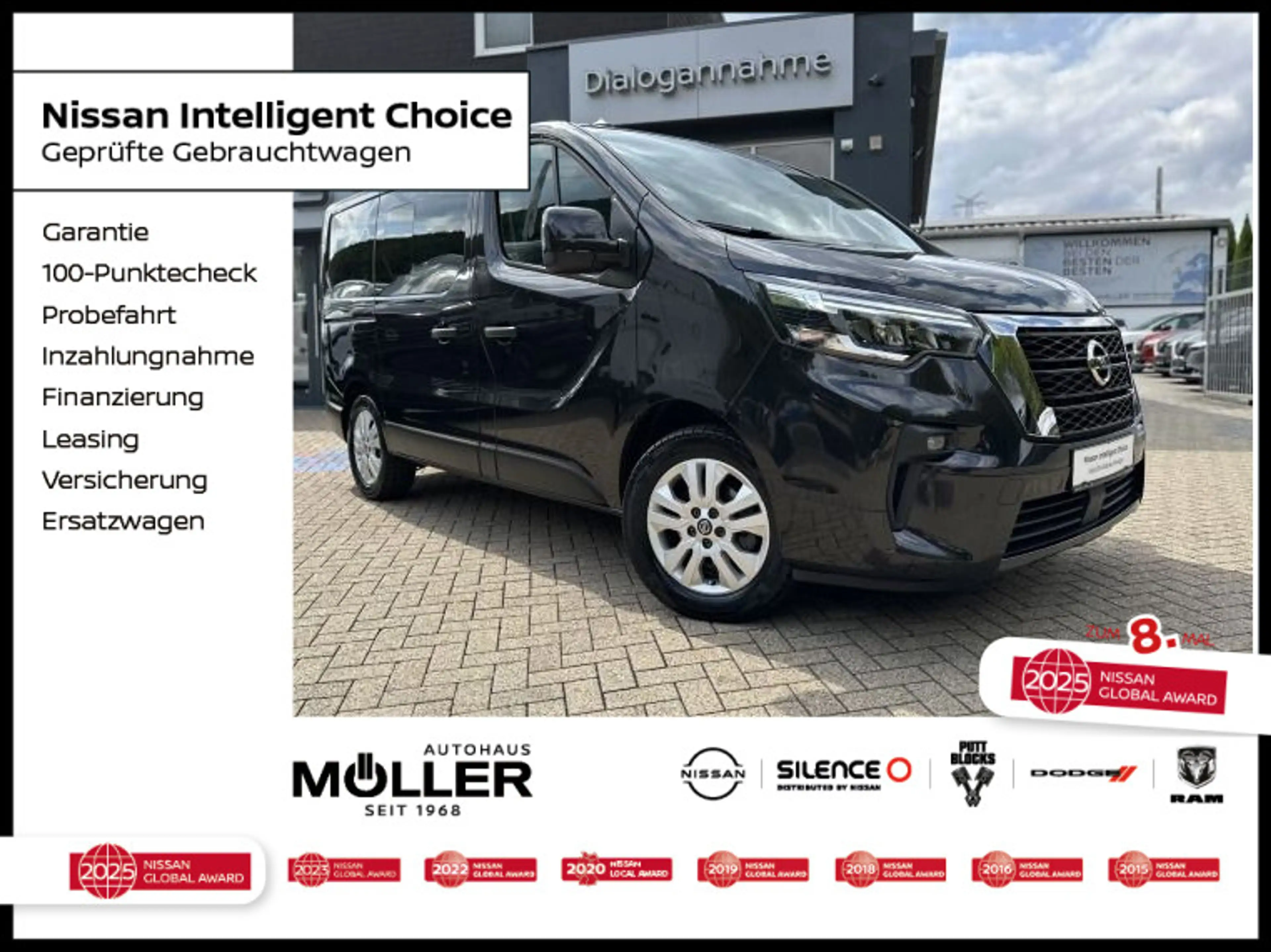 Nissan Primastar dCi170 DCT Tekna Navi Kamera 8-Sitzer
