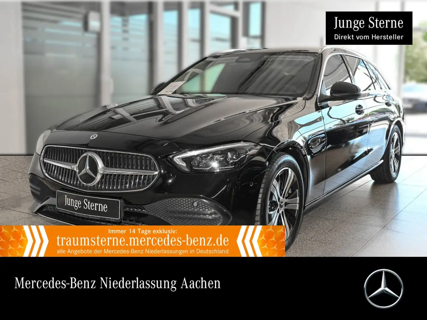 Mercedes-Benz C 200 d T AVANTG+LED+KAMERA+TOTW+KEYLESS+9G Noir - 1